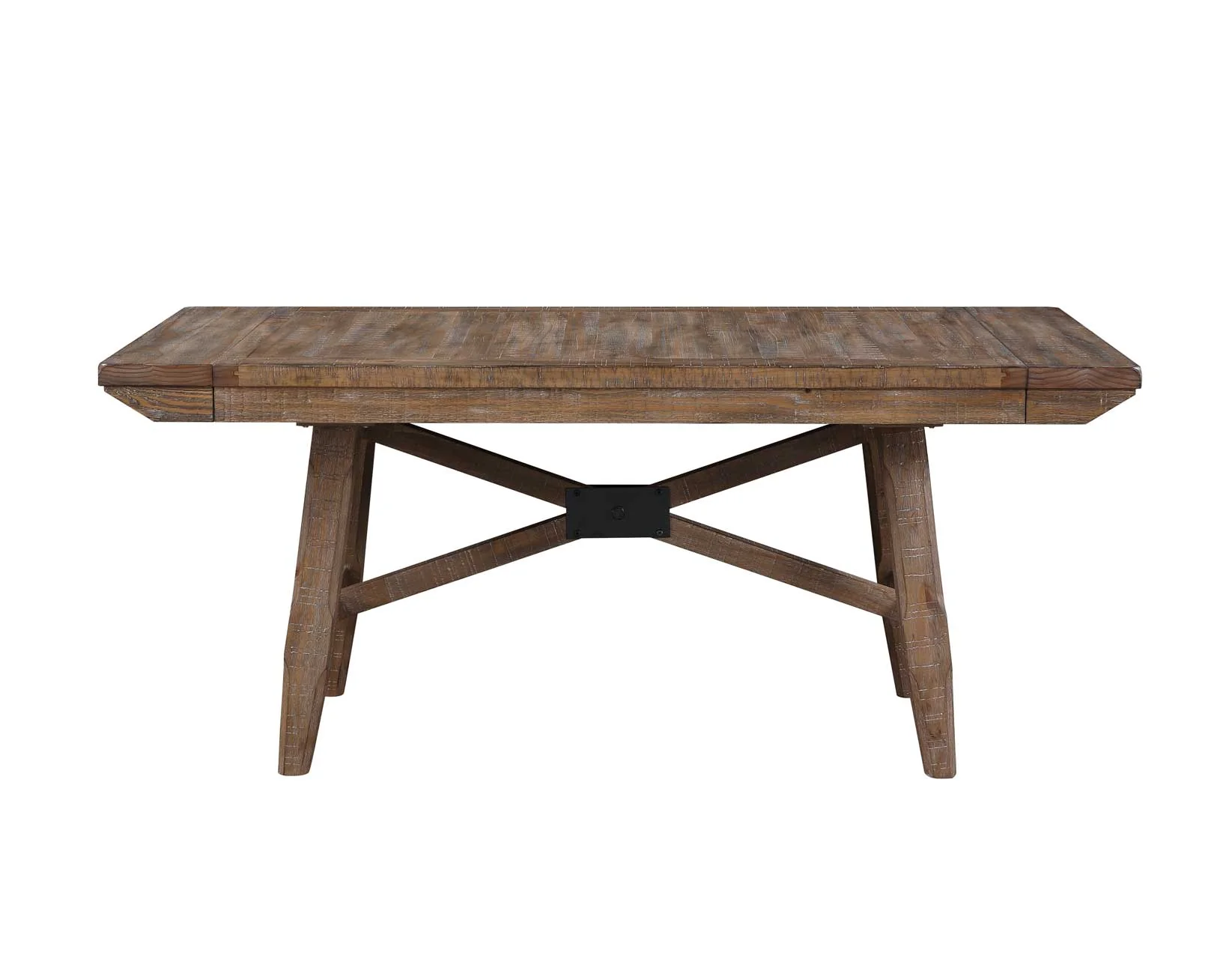 Riverdale Oatmeal/Driftwood Trestle Dining Room Set - Image 4
