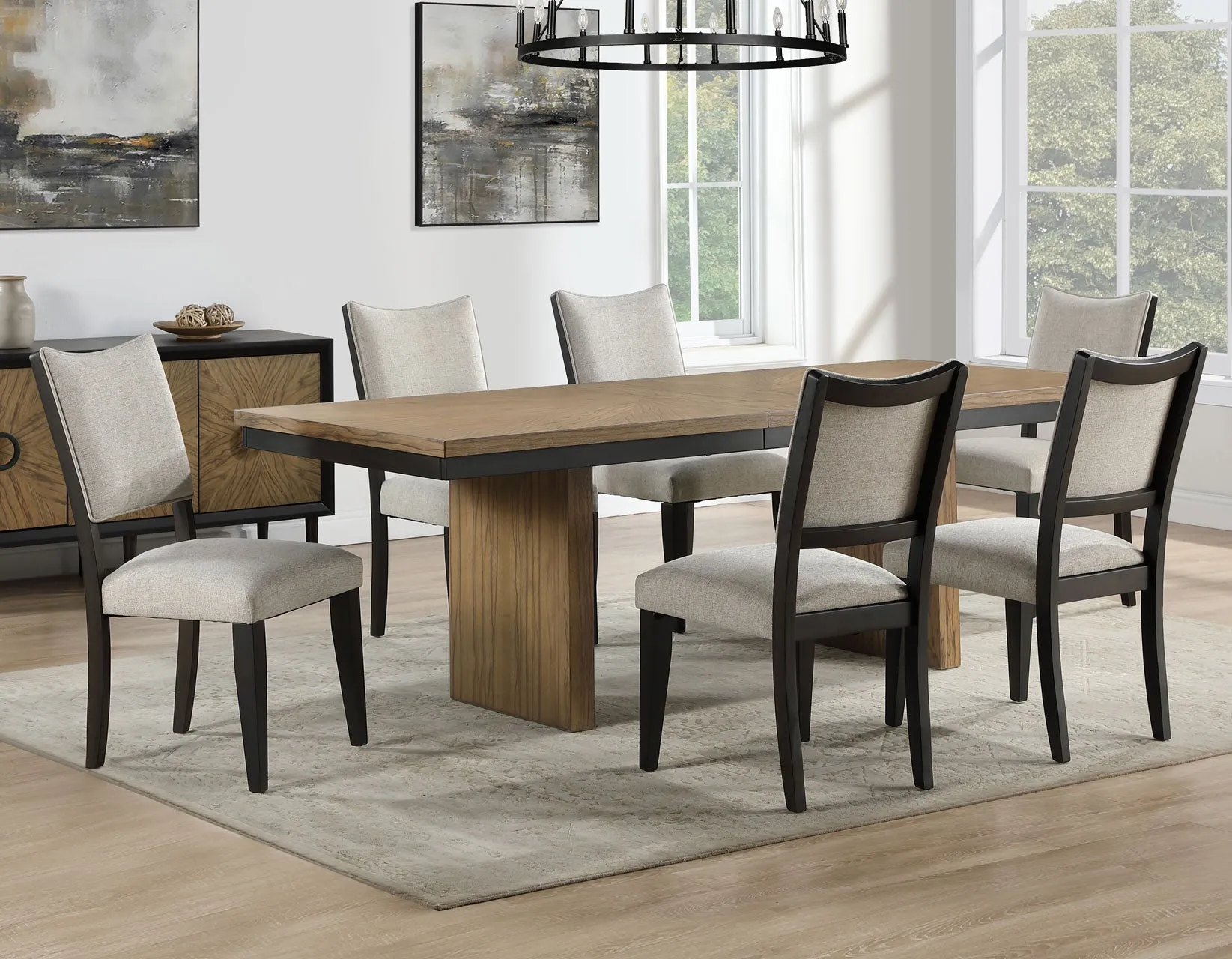 Roatan Toffee/Black Dining Room Set - Image 4