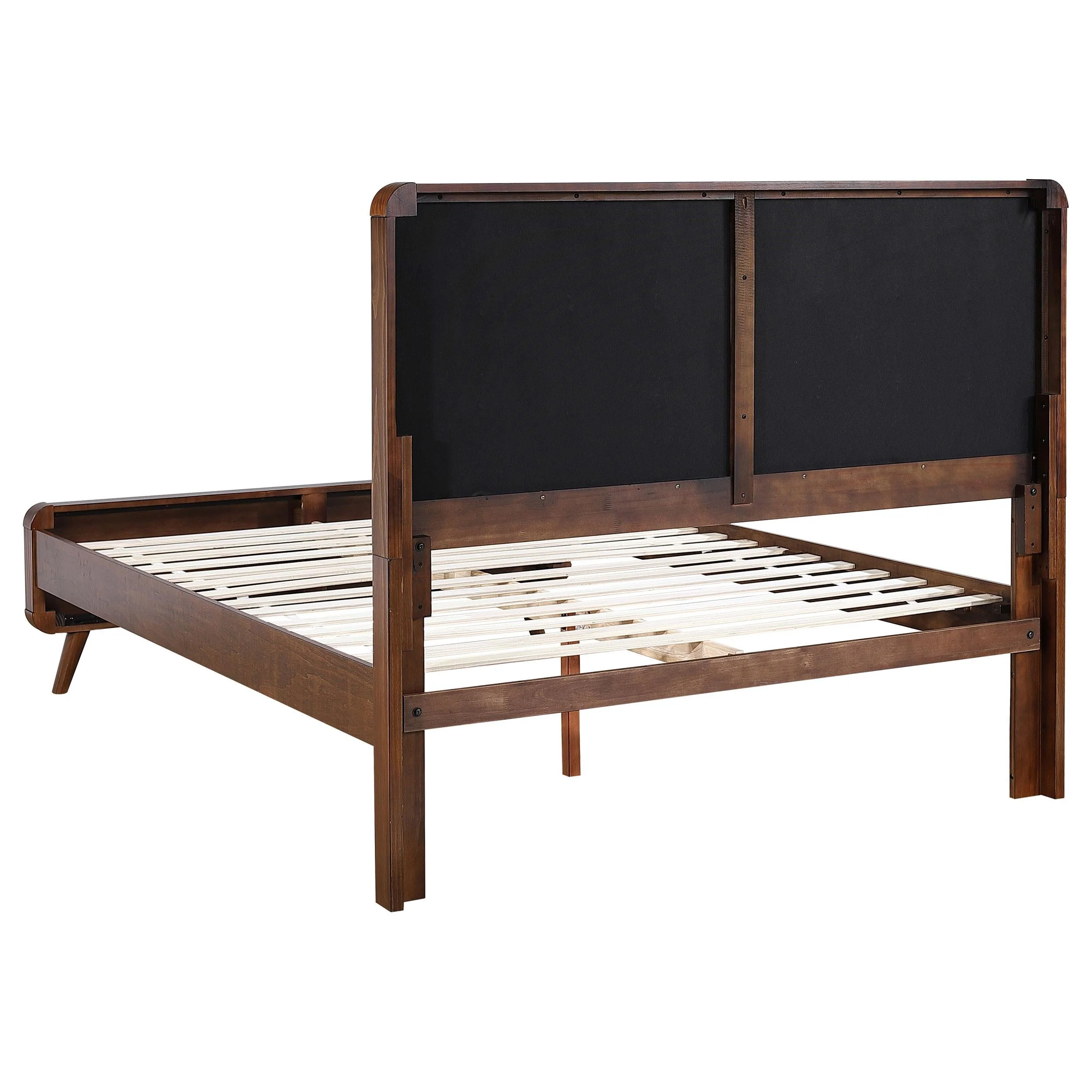 Robyn Dark Walnut Wood Full Platform Bed - Image 5