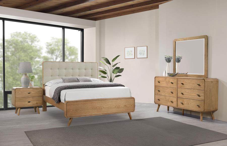 Robyn Light Ash 4-piece Queen Bedroom Set