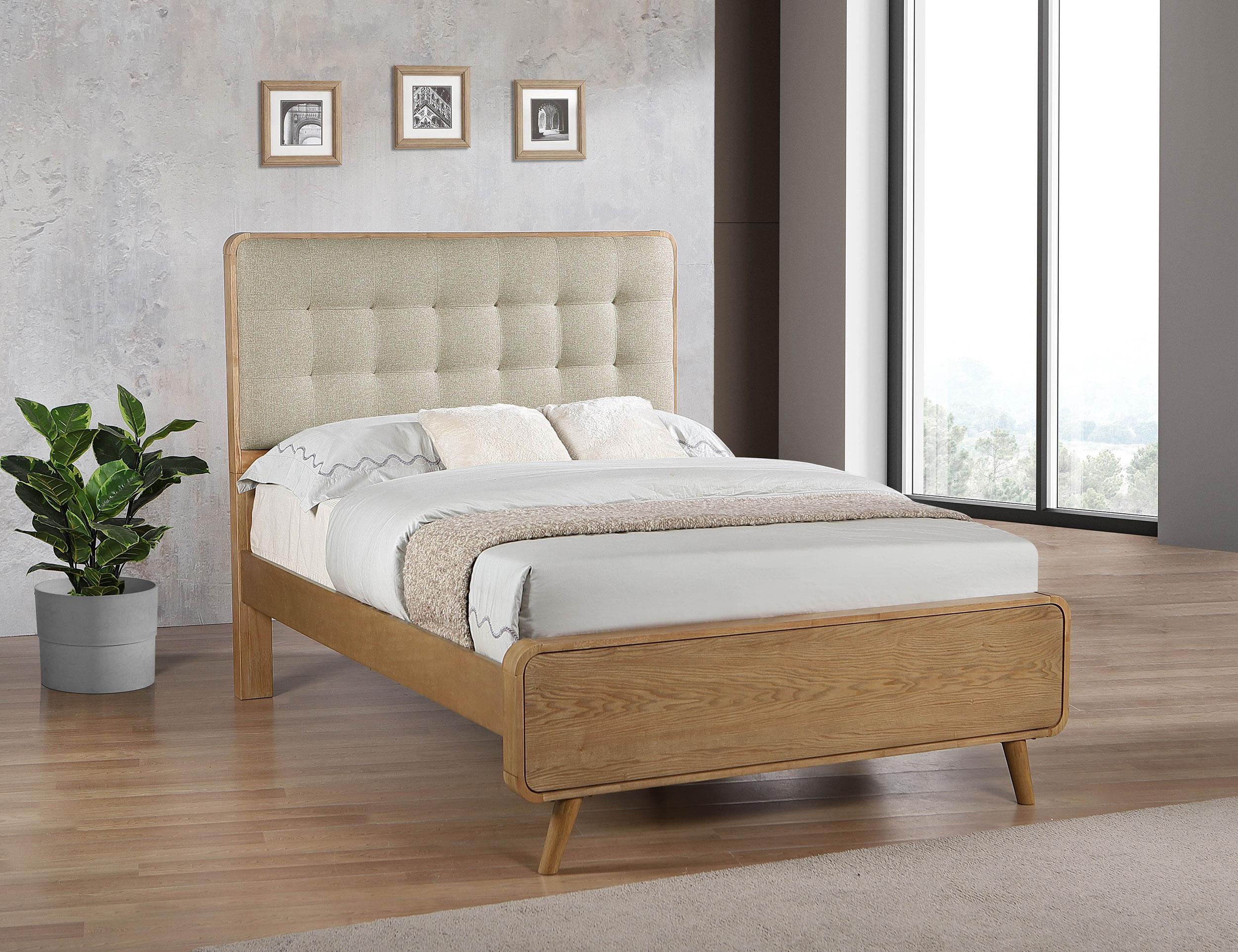Robyn Light Ash Wood Full Platform Bed