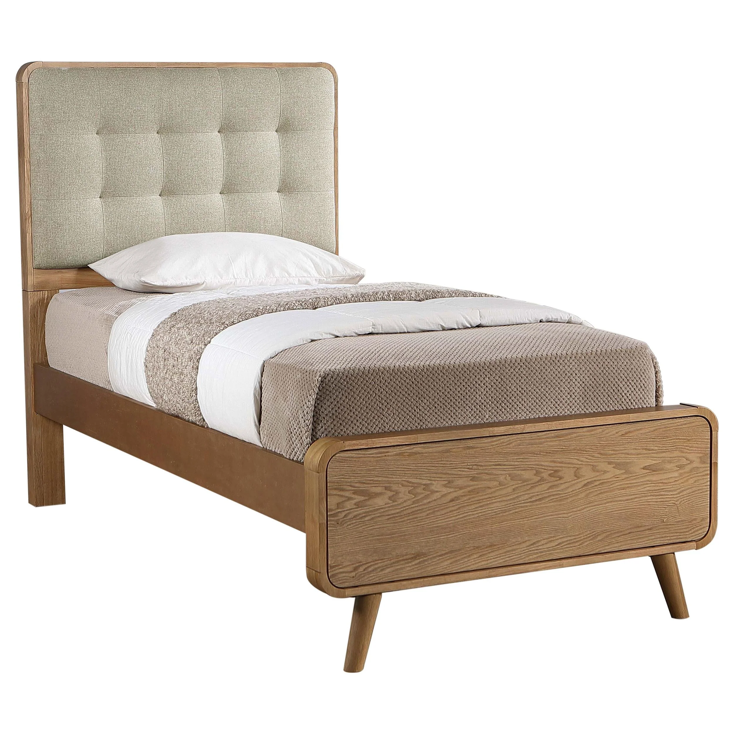 Robyn Light Ash Wood Twin Platform Bed - Image 2