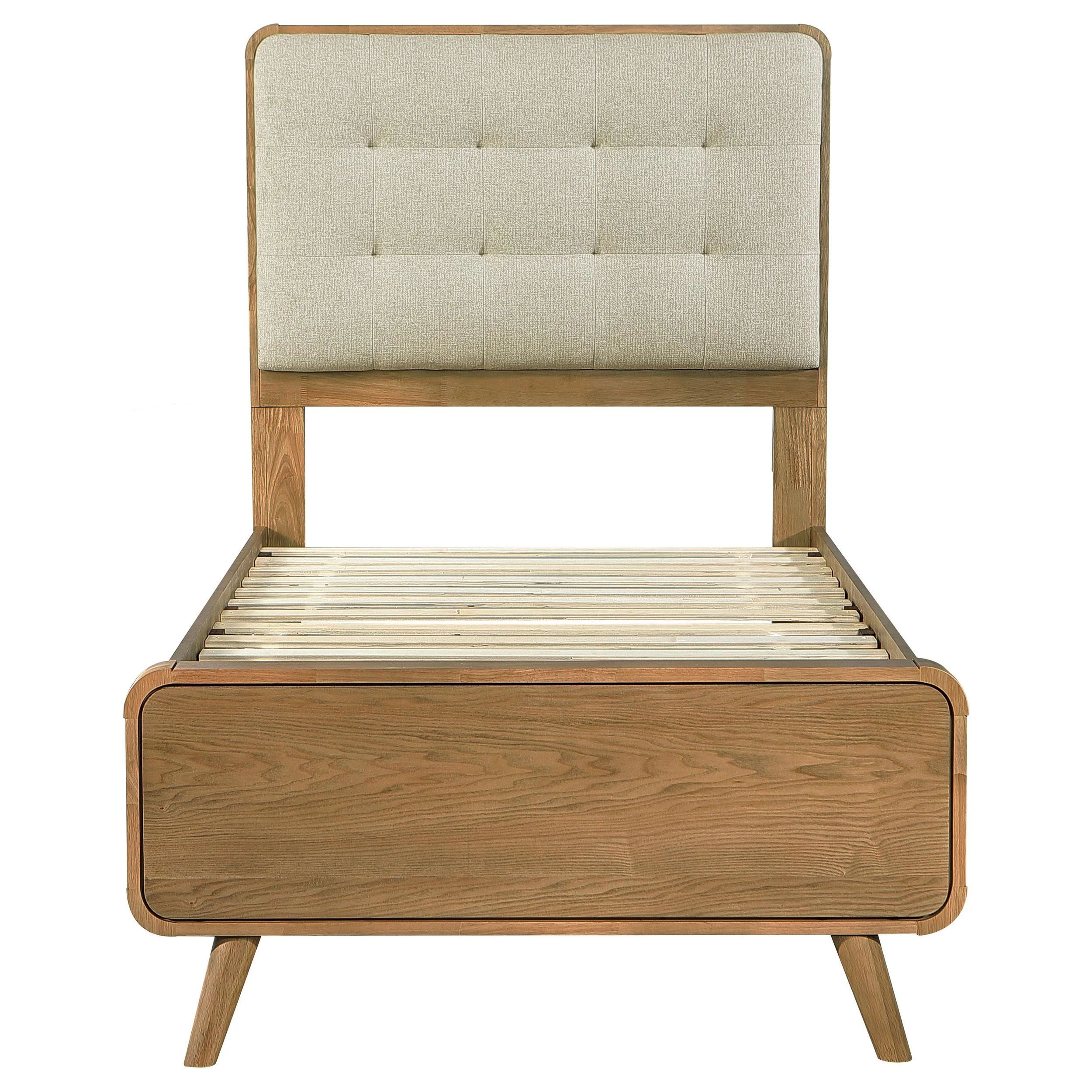 Robyn Light Ash Wood Twin Platform Bed - Image 4