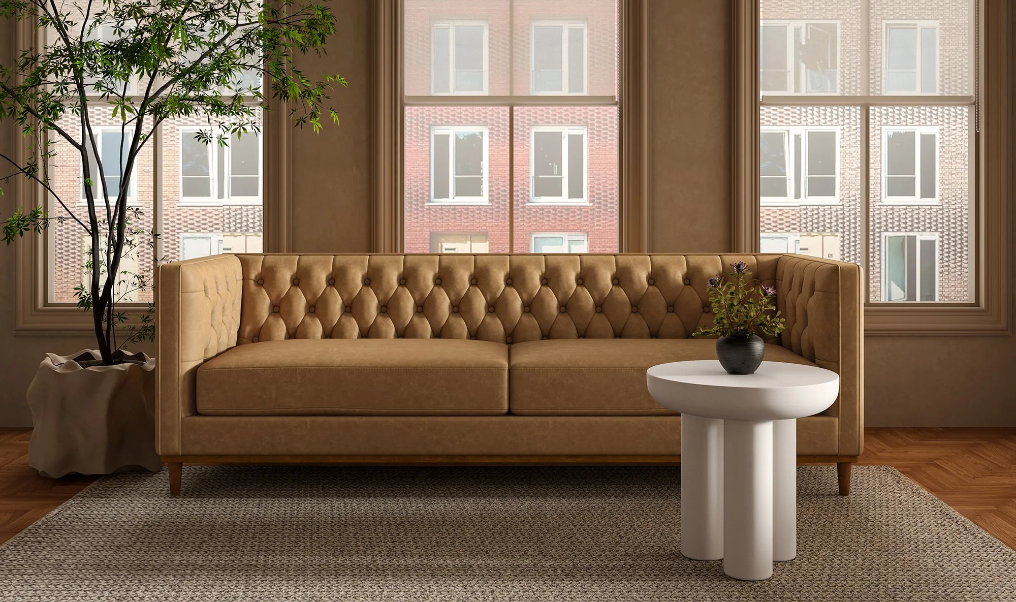 Rocca Side Table Cream - Image 9