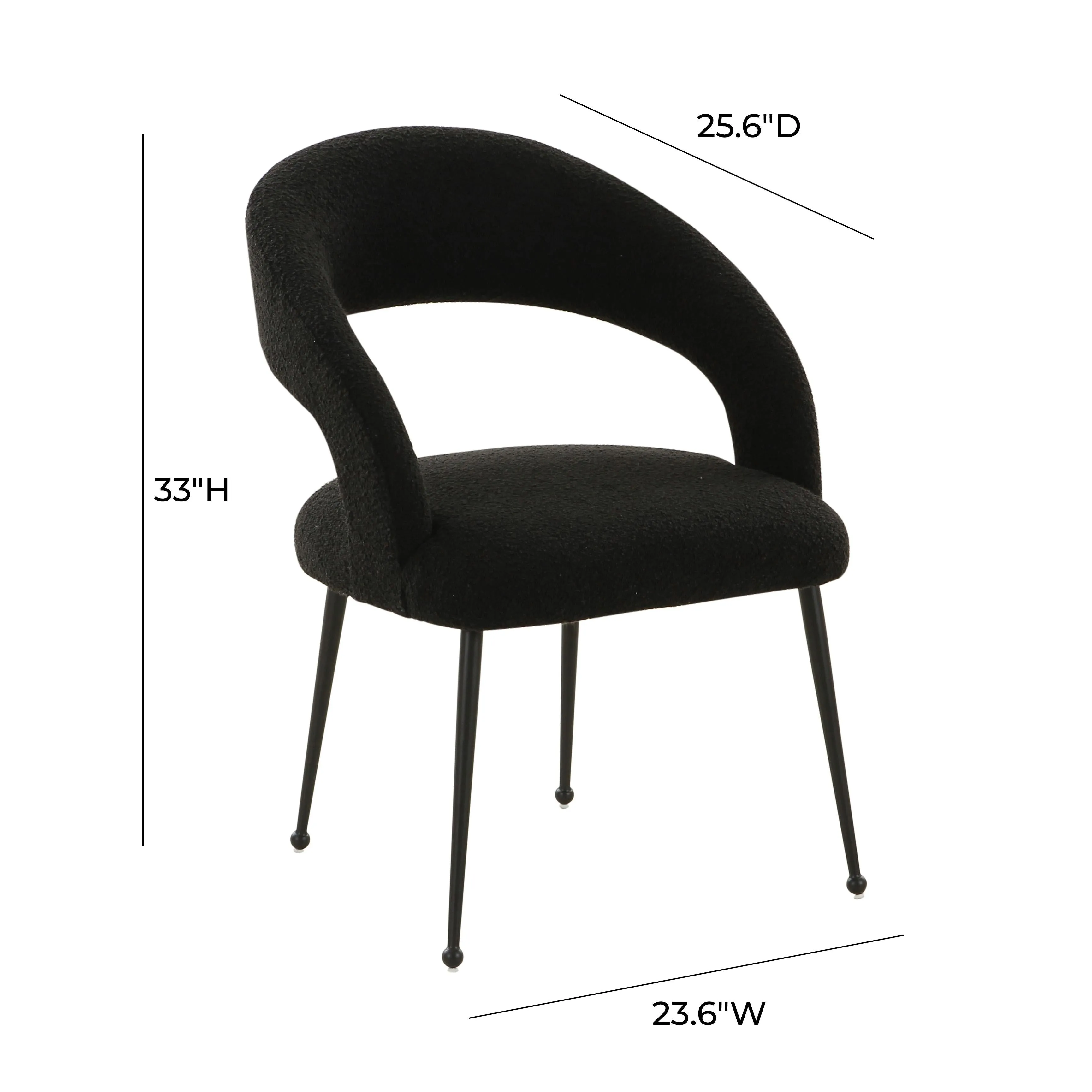 Rocco Performance Boucle Dining Chair - Image 12