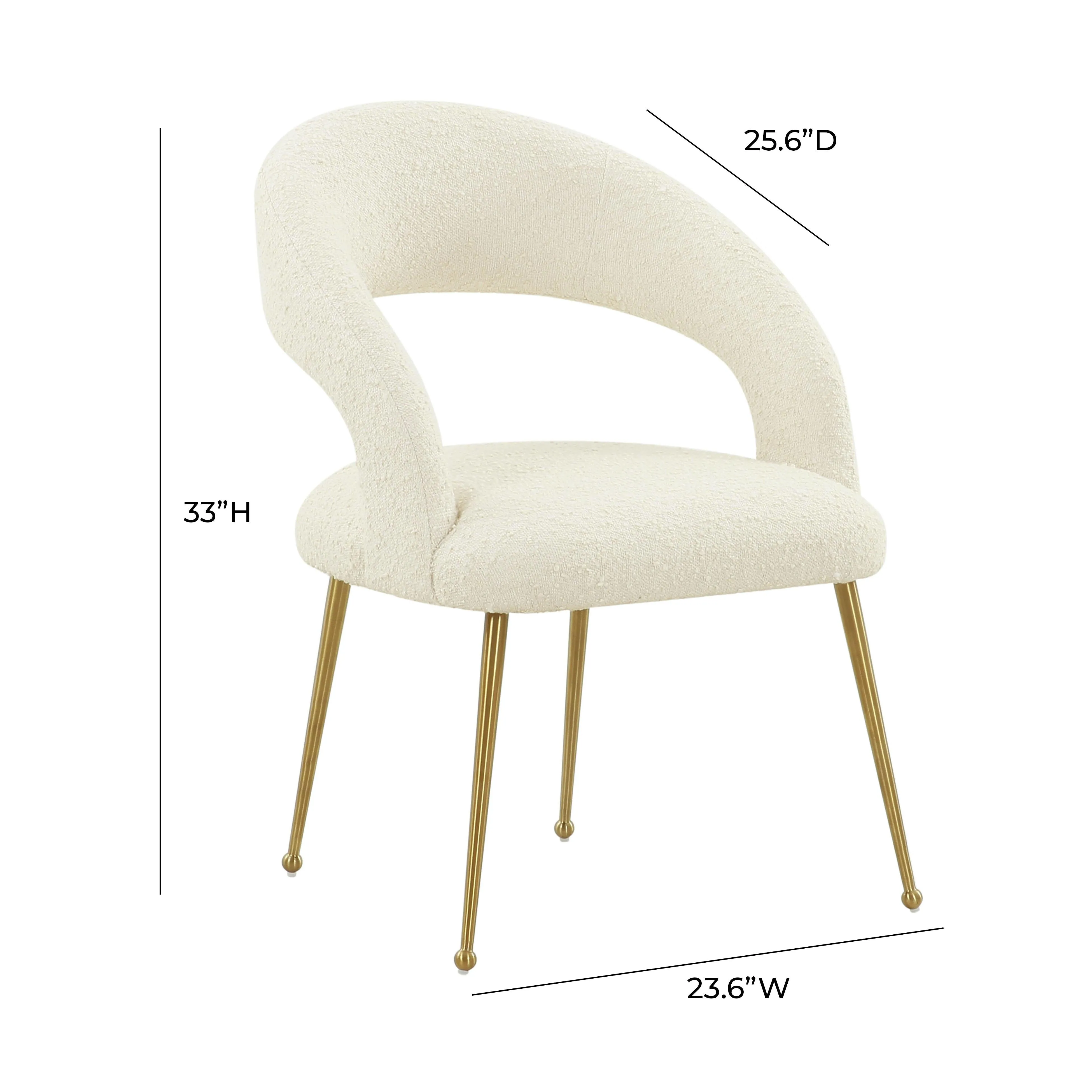 Rocco Performance Boucle Dining Chair - Image 6