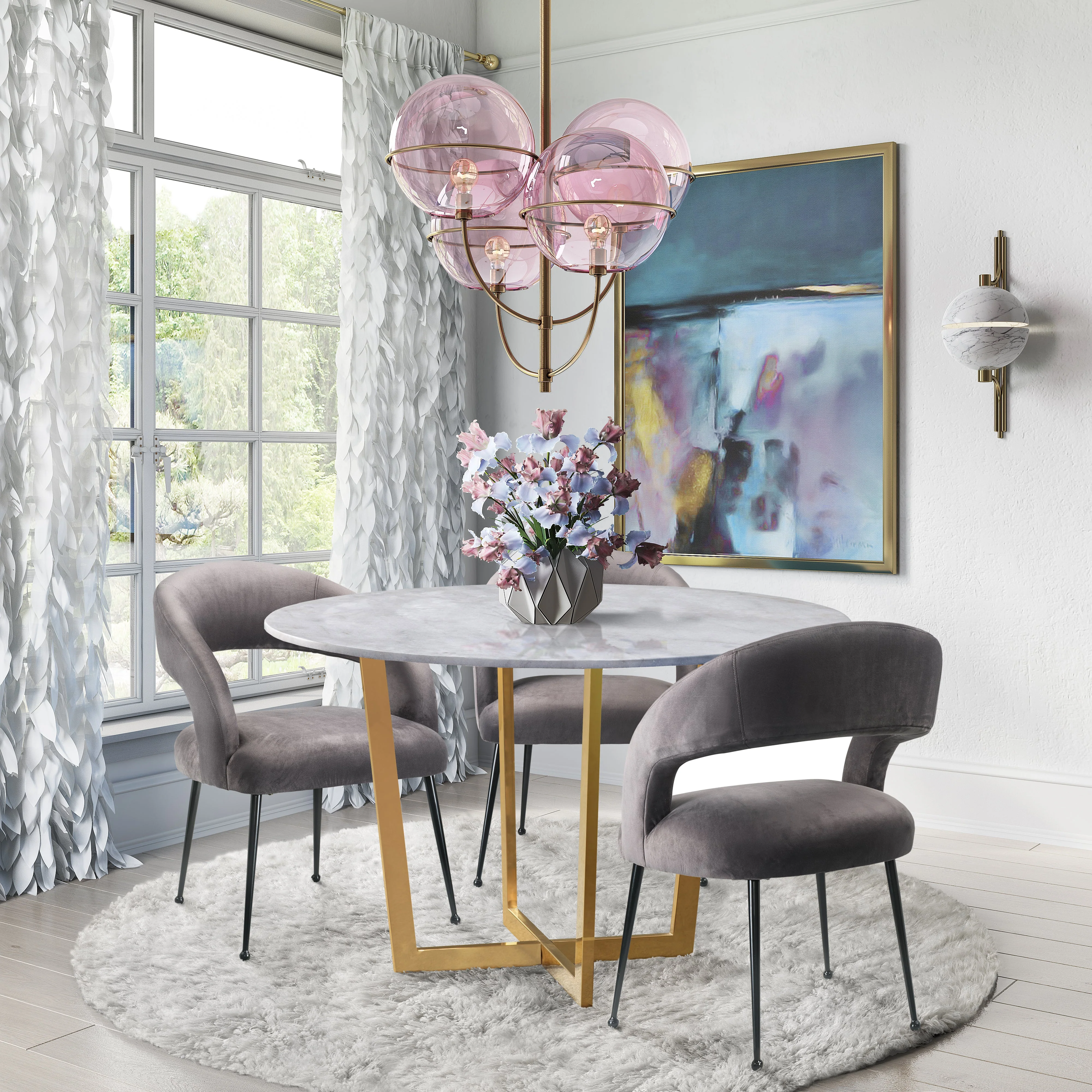 Rocco Velvet Dining Chair - Image 14
