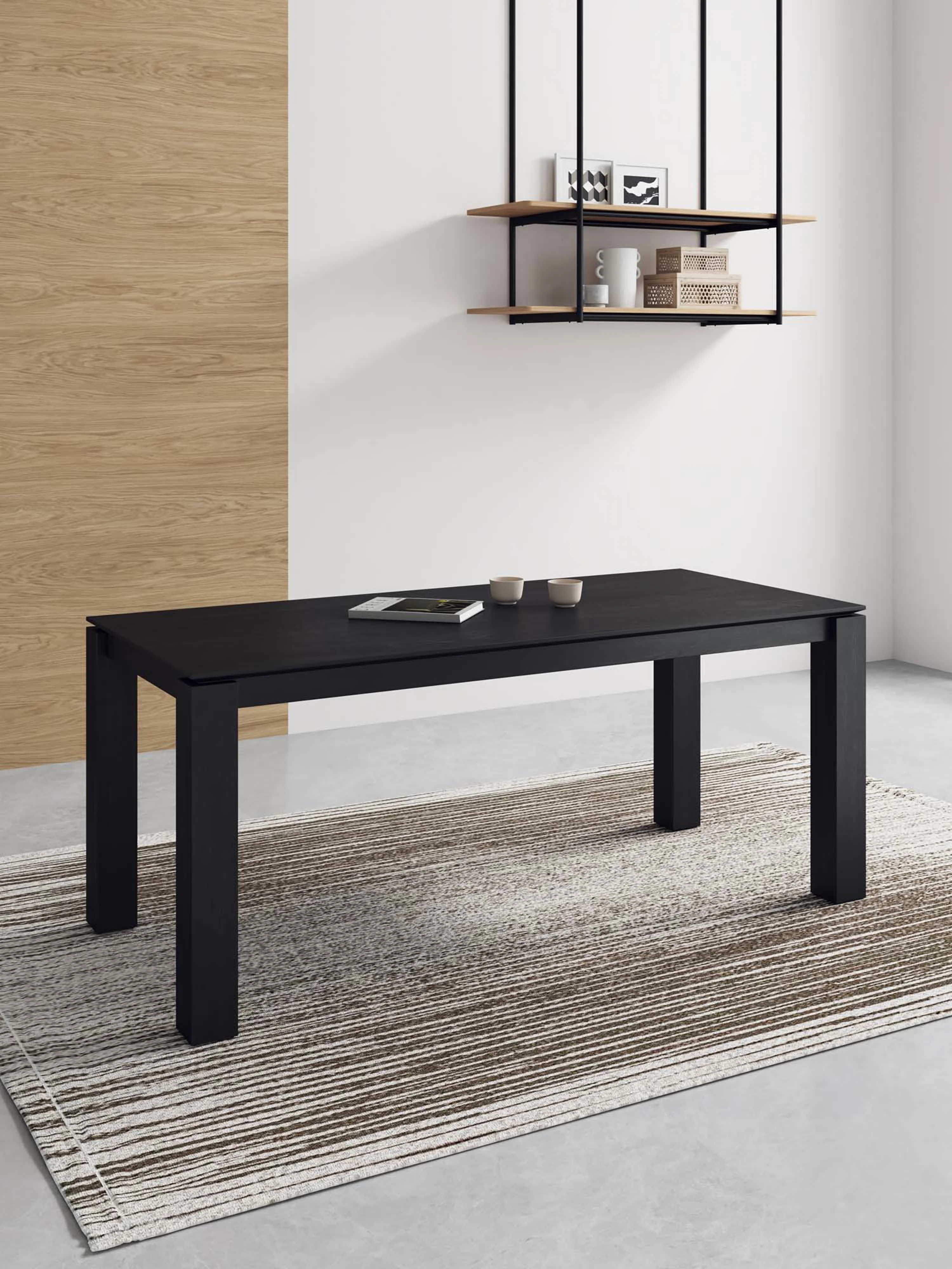 Rockaway 70.86 Dining Table in Black - Image 2