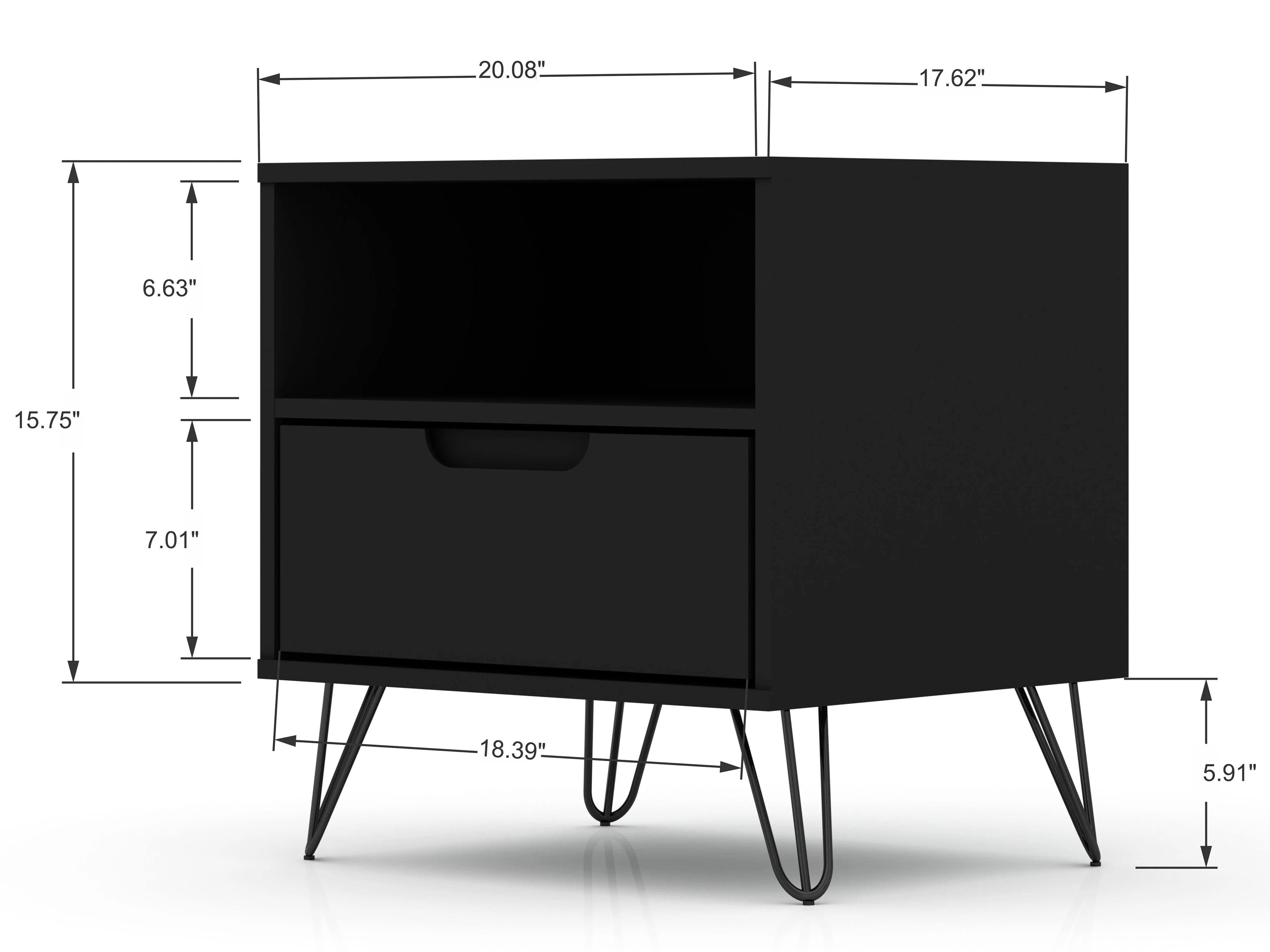 Rockefeller 1.0 Nightstand in Black - Image 3