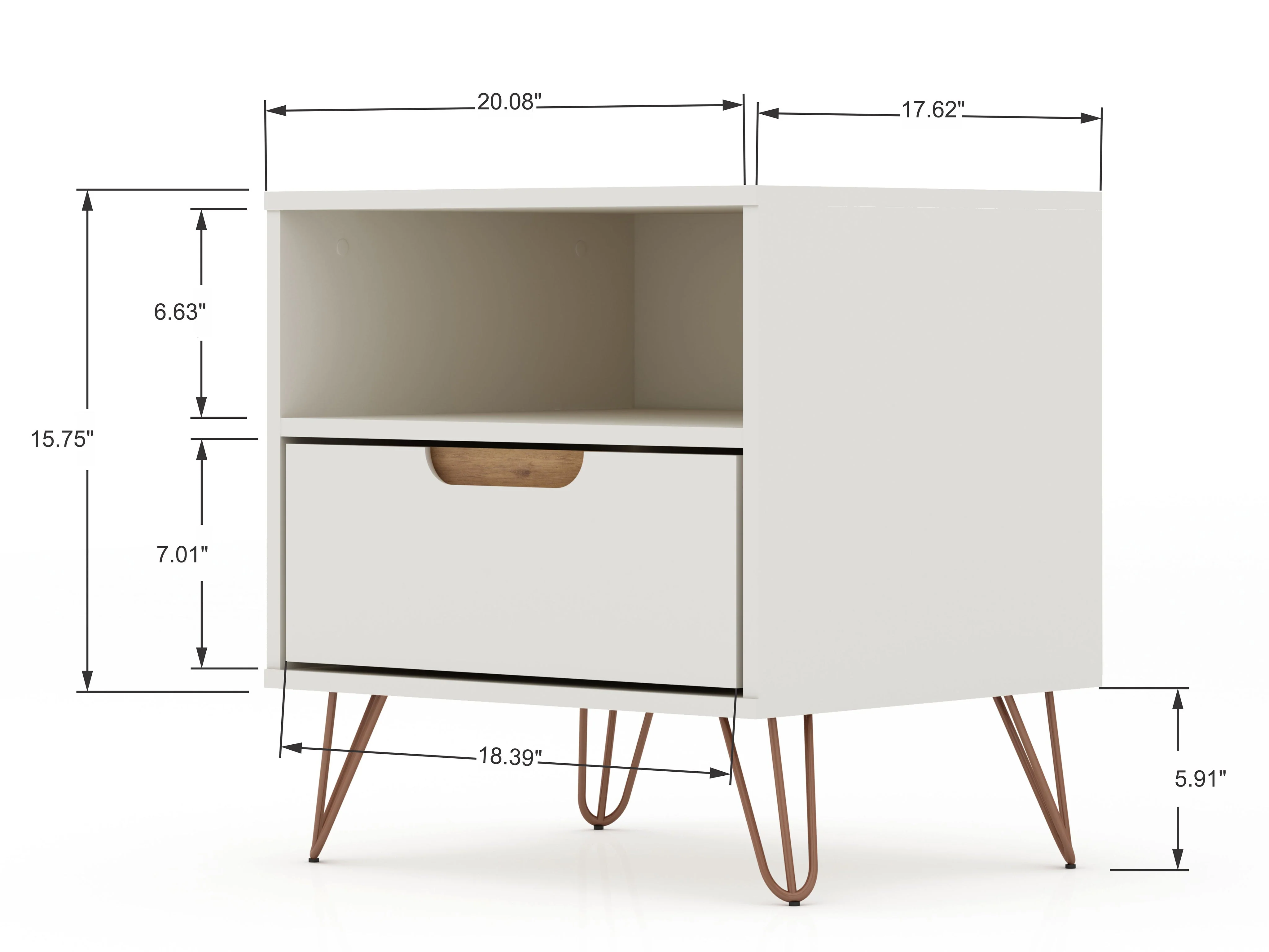 Rockefeller 1.0 Nightstand in Off White - Image 3