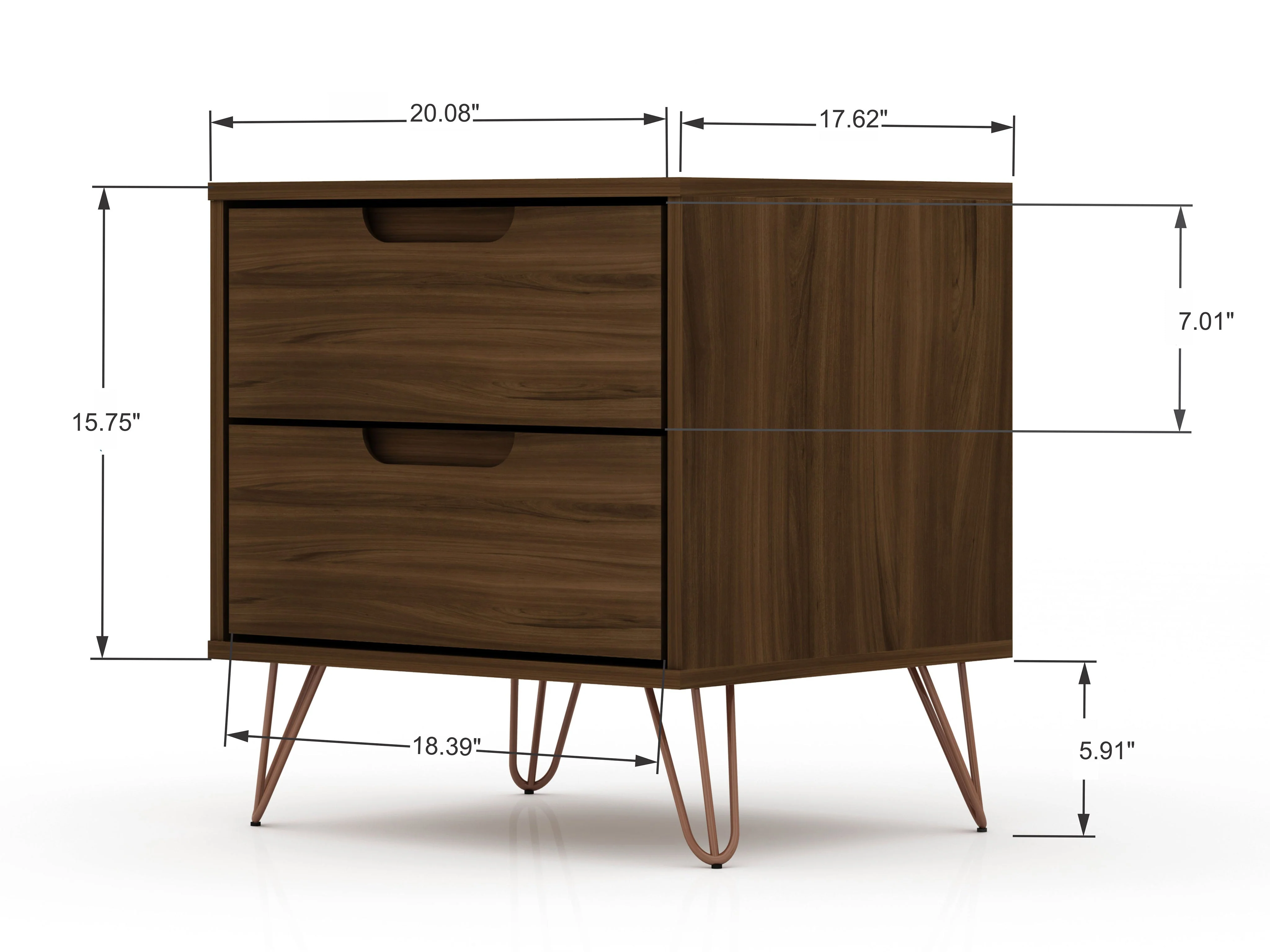 Rockefeller 2.0 Nightstand in Brown - Image 3