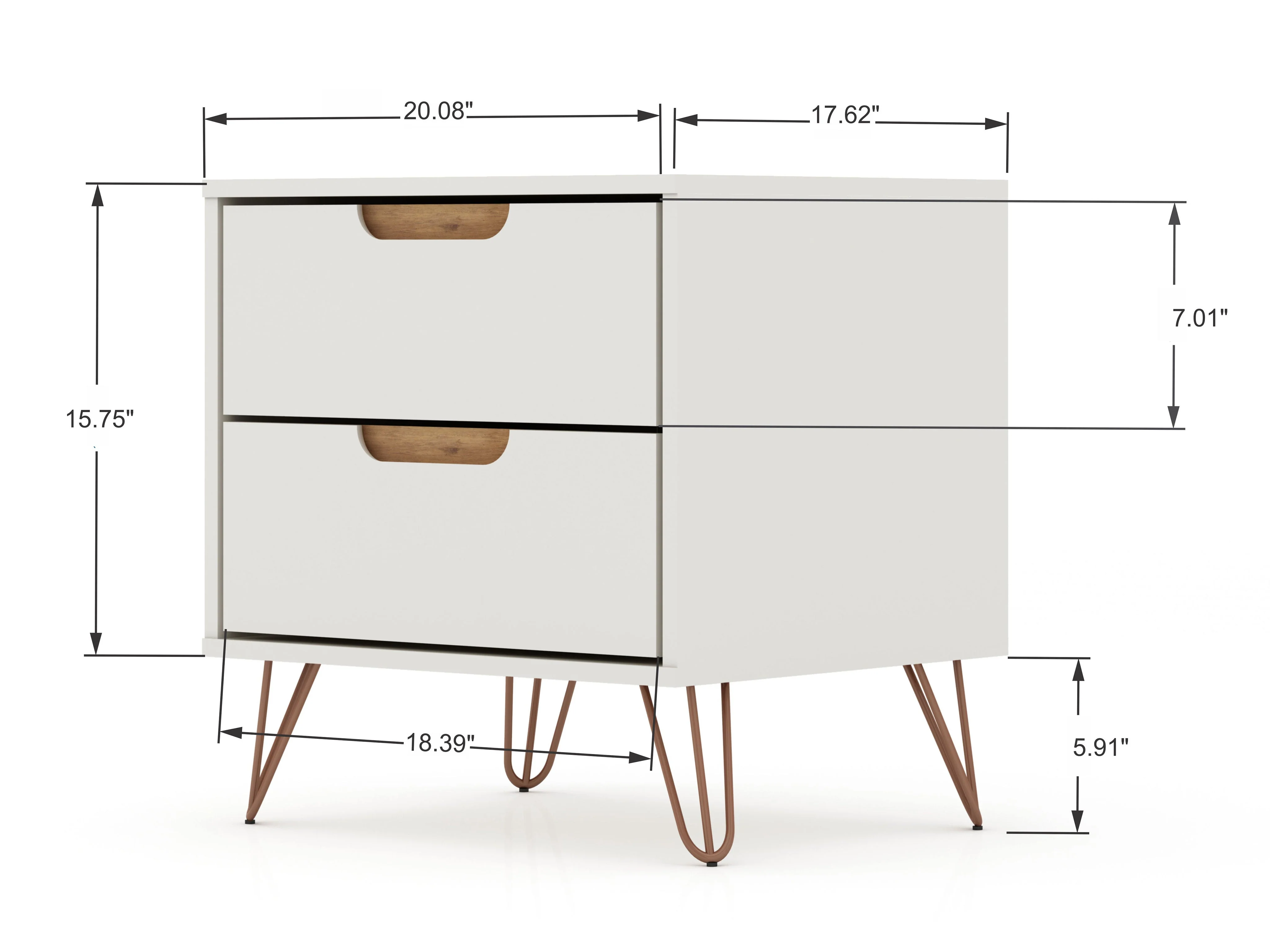 Rockefeller 2.0 Nightstand in Off White - Image 3