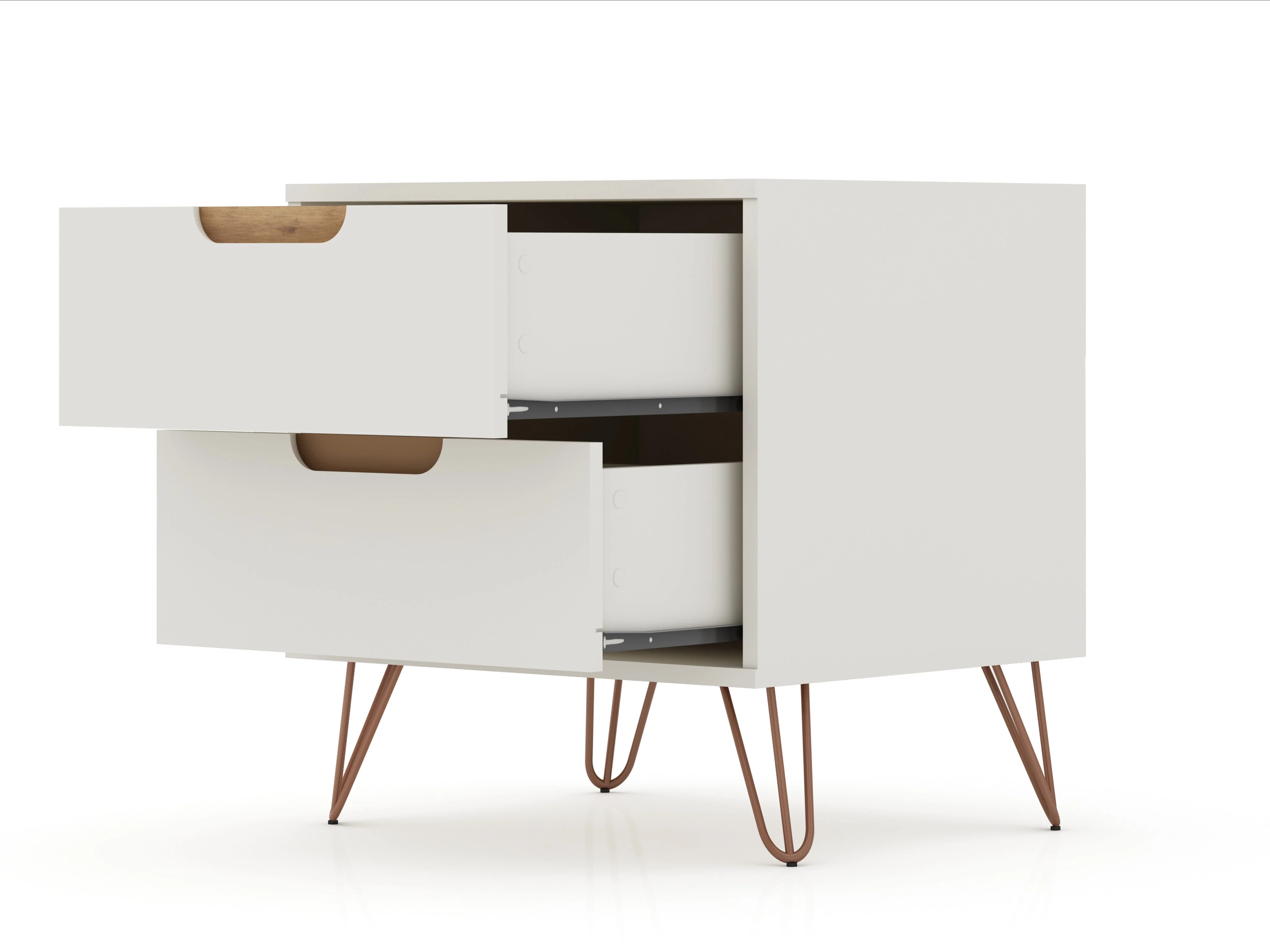 Rockefeller 2.0 Nightstand in Off White - Image 4