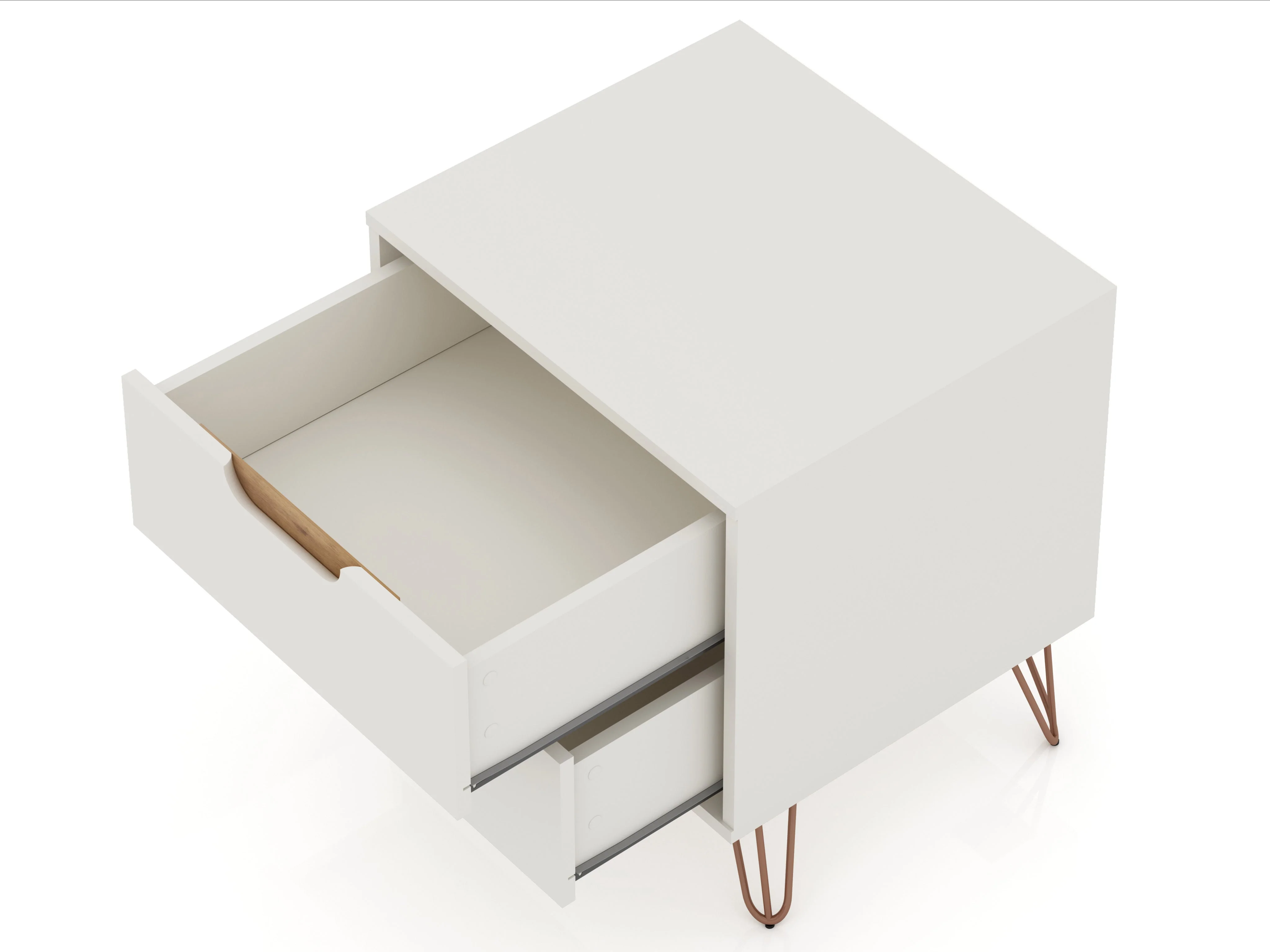 Rockefeller 2.0 Nightstand in Off White - Image 5
