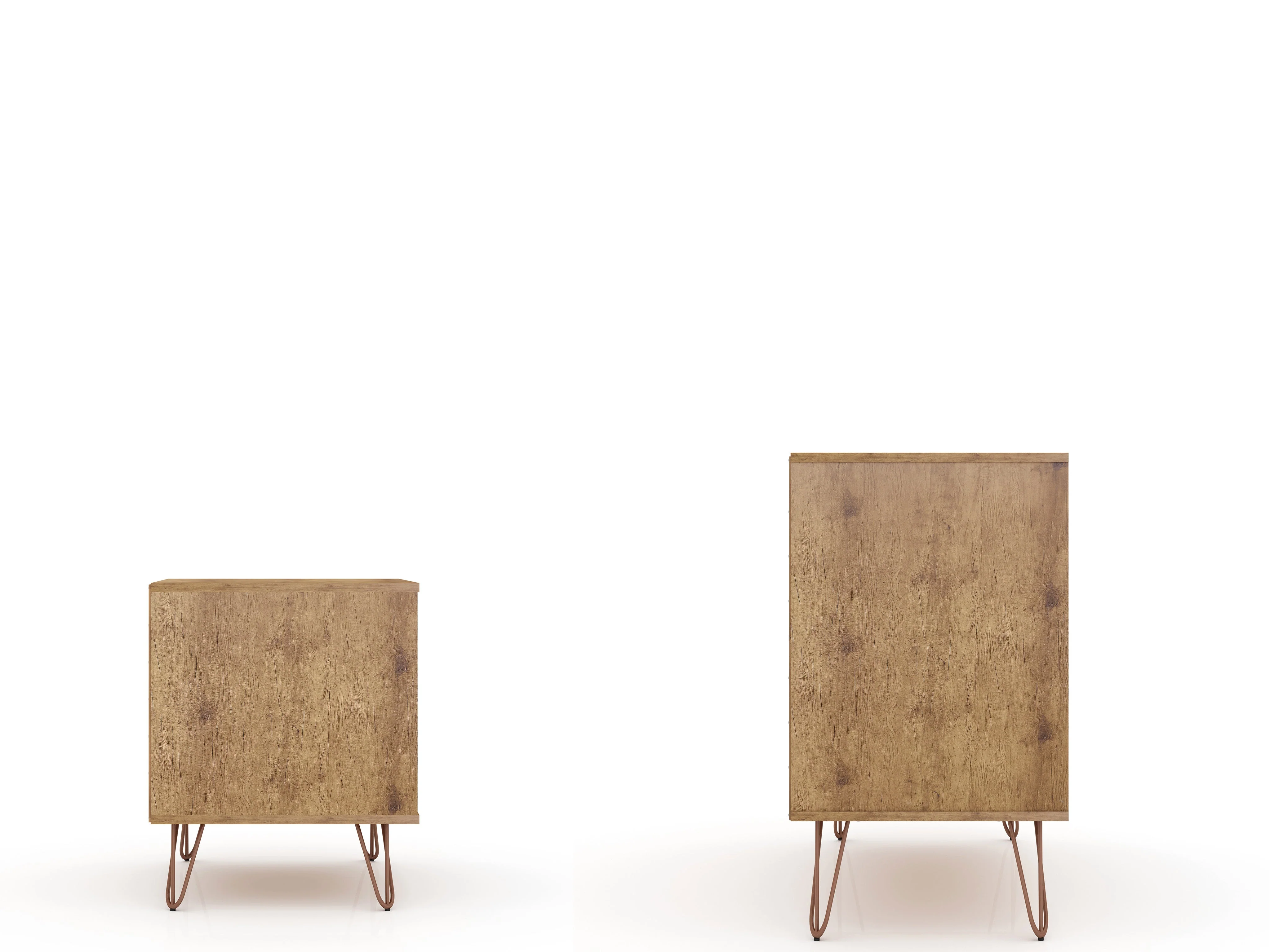 Rockefeller Dresser and Nightstand Set in Nature and Rose Pink - Image 5