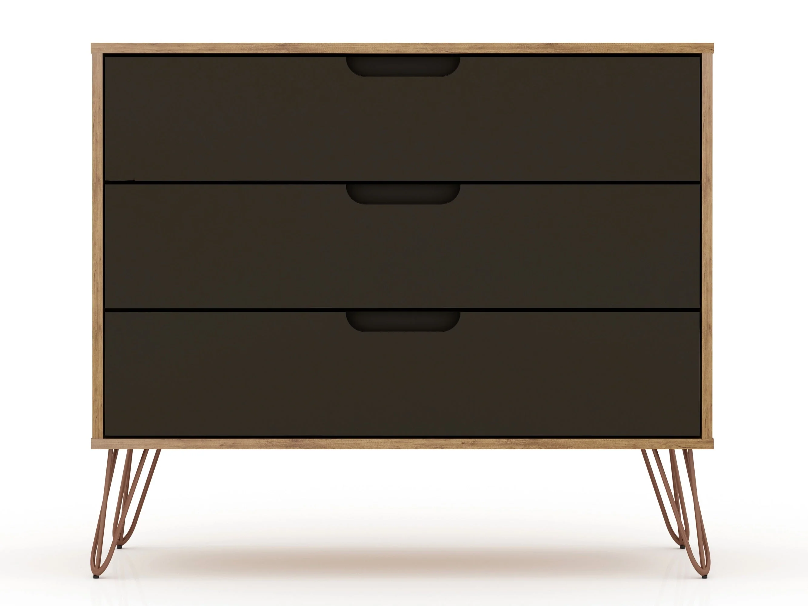 Rockefeller Dresser in Nature and Textured Grey (set of 2) - Image 4