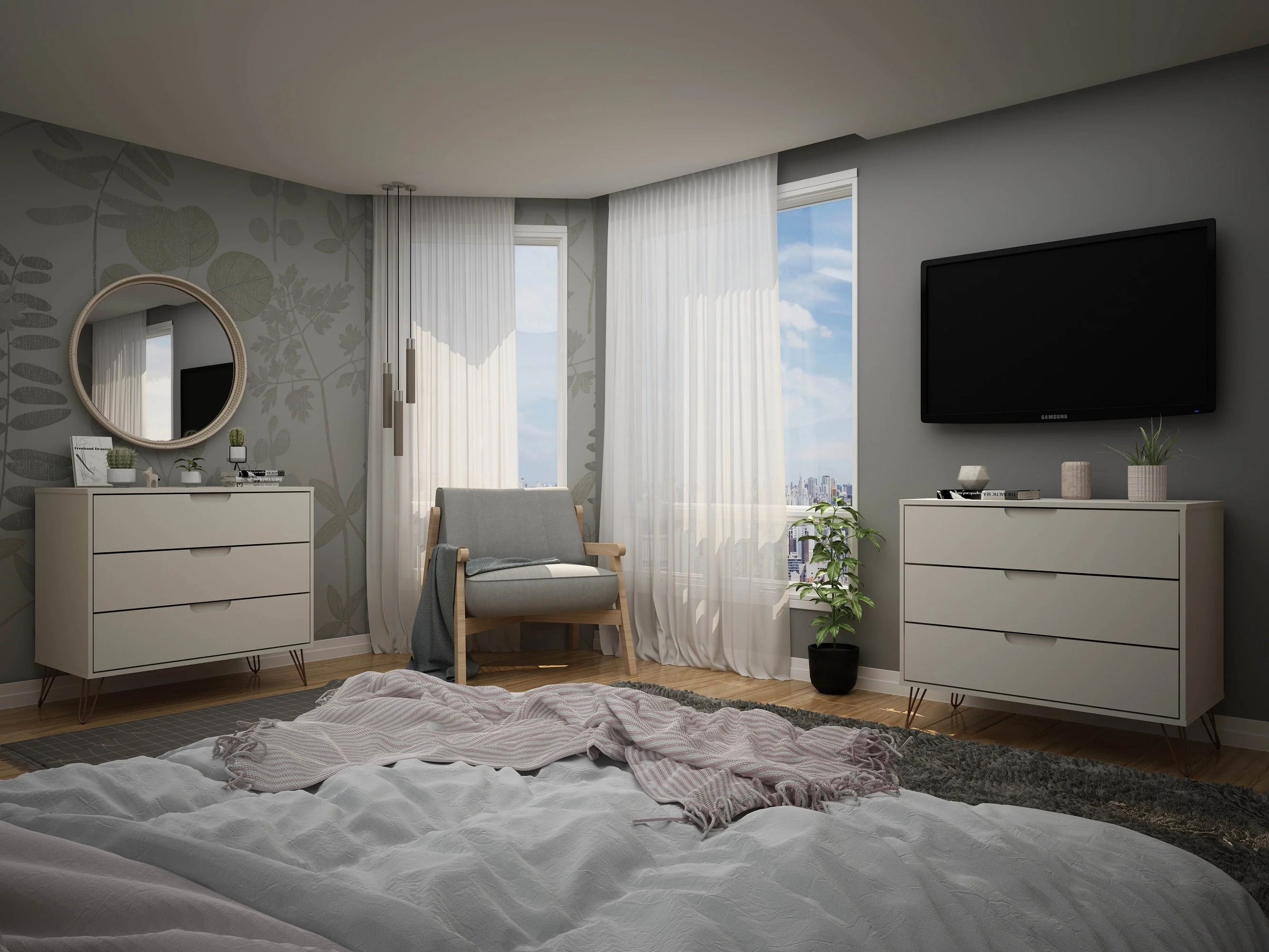 Rockefeller Dresser in Off White (set of 2) - Image 2