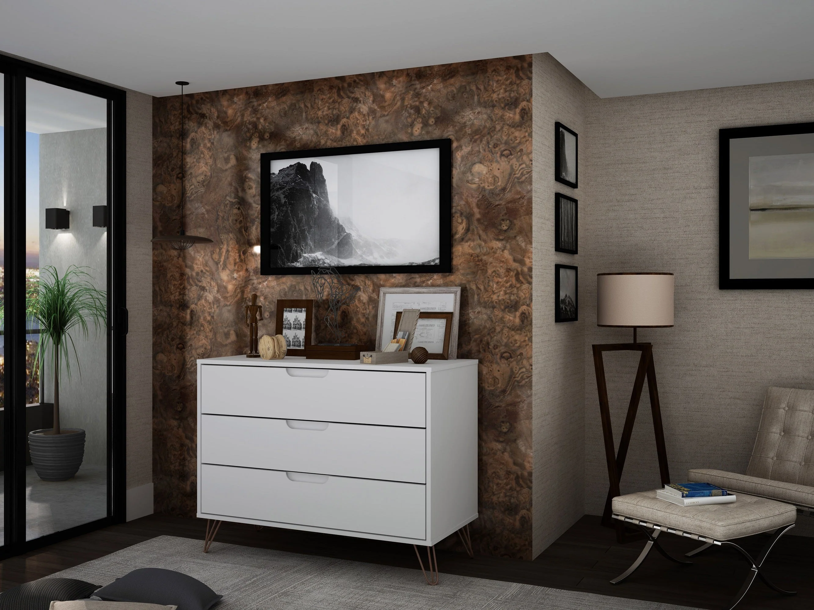 Rockefeller Dresser in White - Image 2
