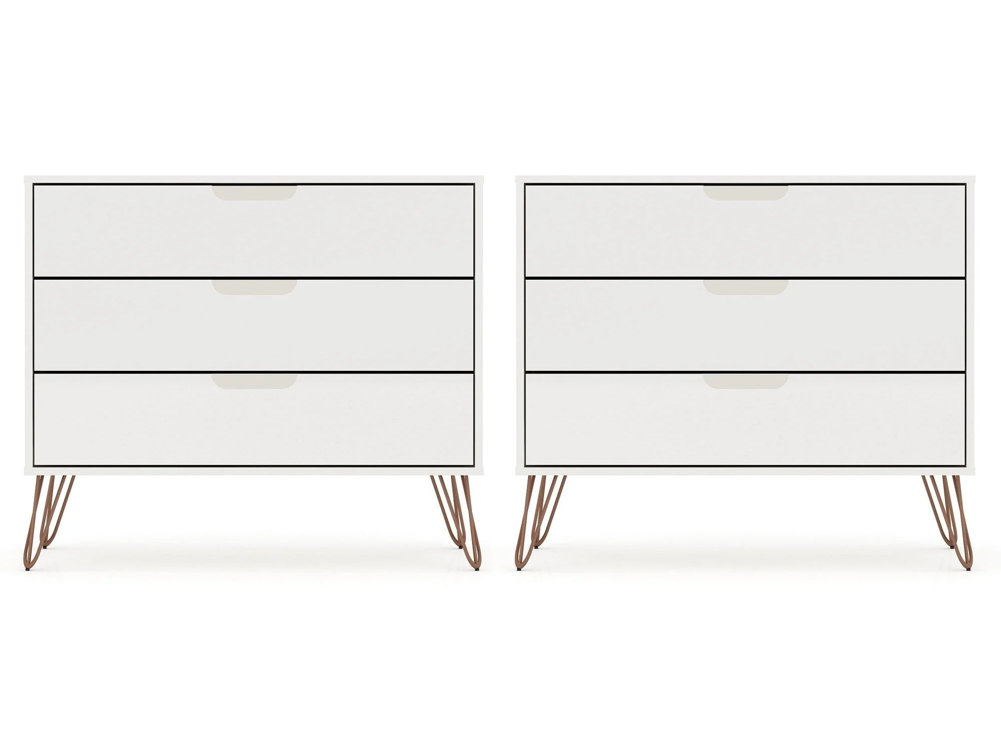 Rockefeller Dresser in White (set of 2)