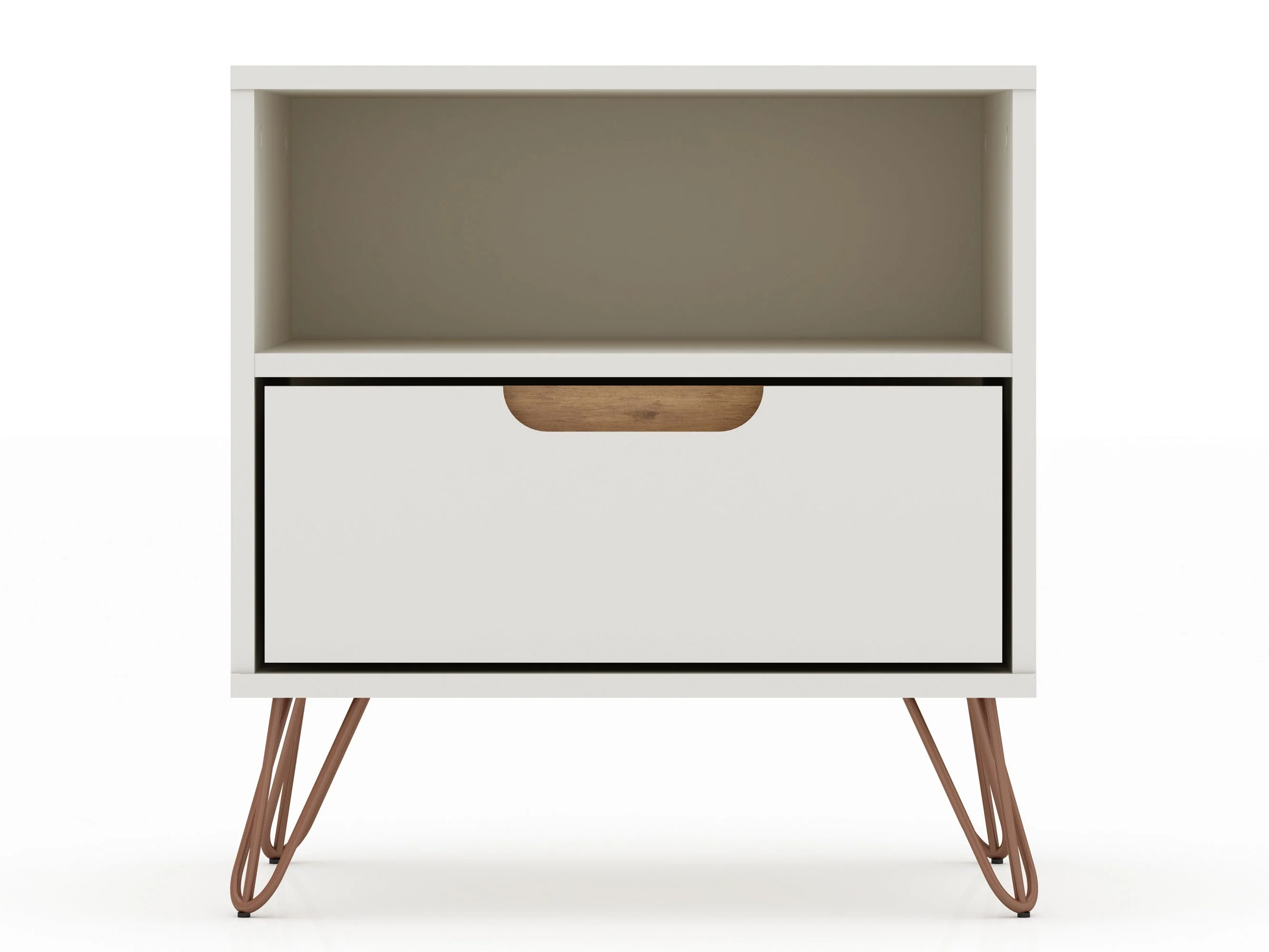 Rockefeller Nightstand 1.0 in Off White and Nature (set of 2) - Image 3