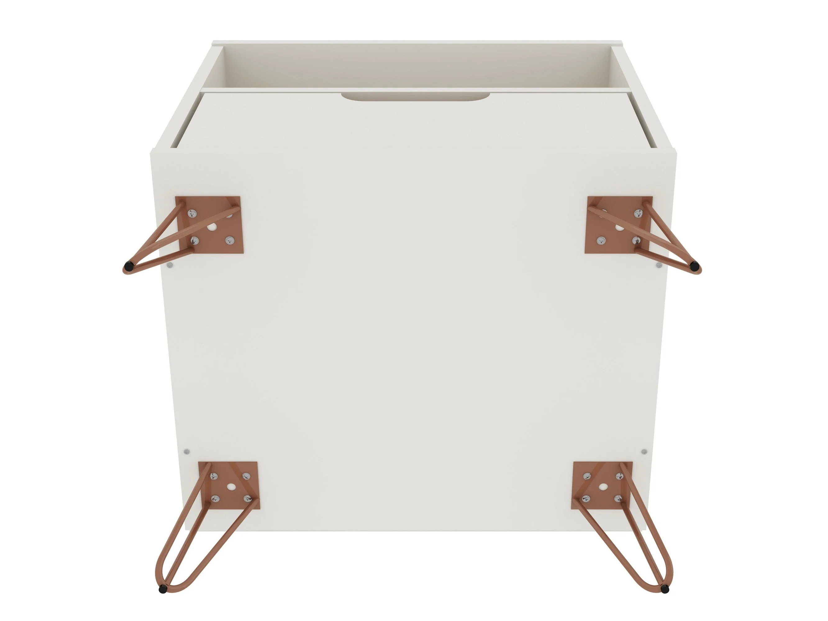 Rockefeller Nightstand 1.0 in Off White and Nature (set of 2) - Image 5