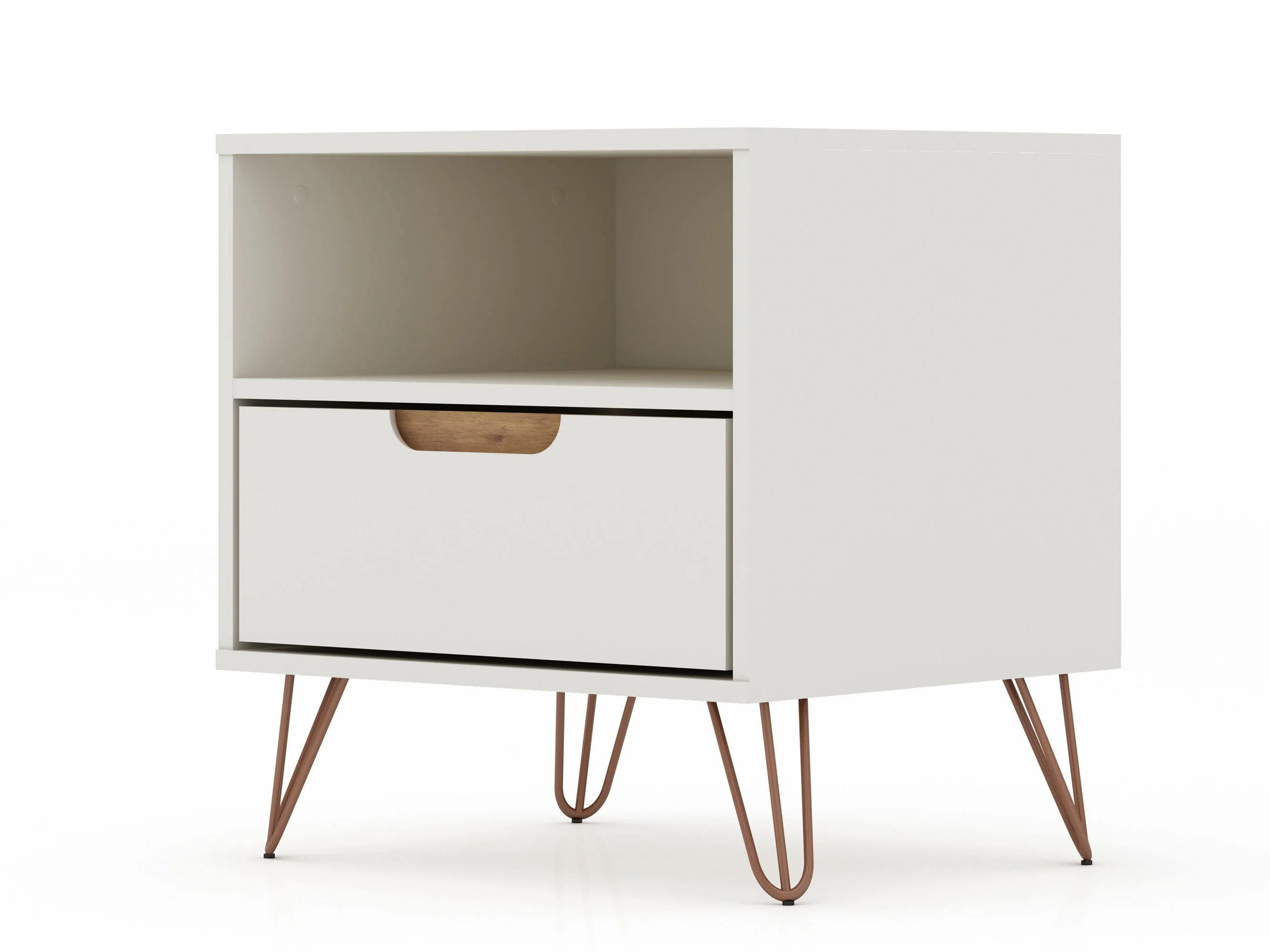 Rockefeller Nightstand 1.0 in Off White and Nature (set of 2) - Image 6