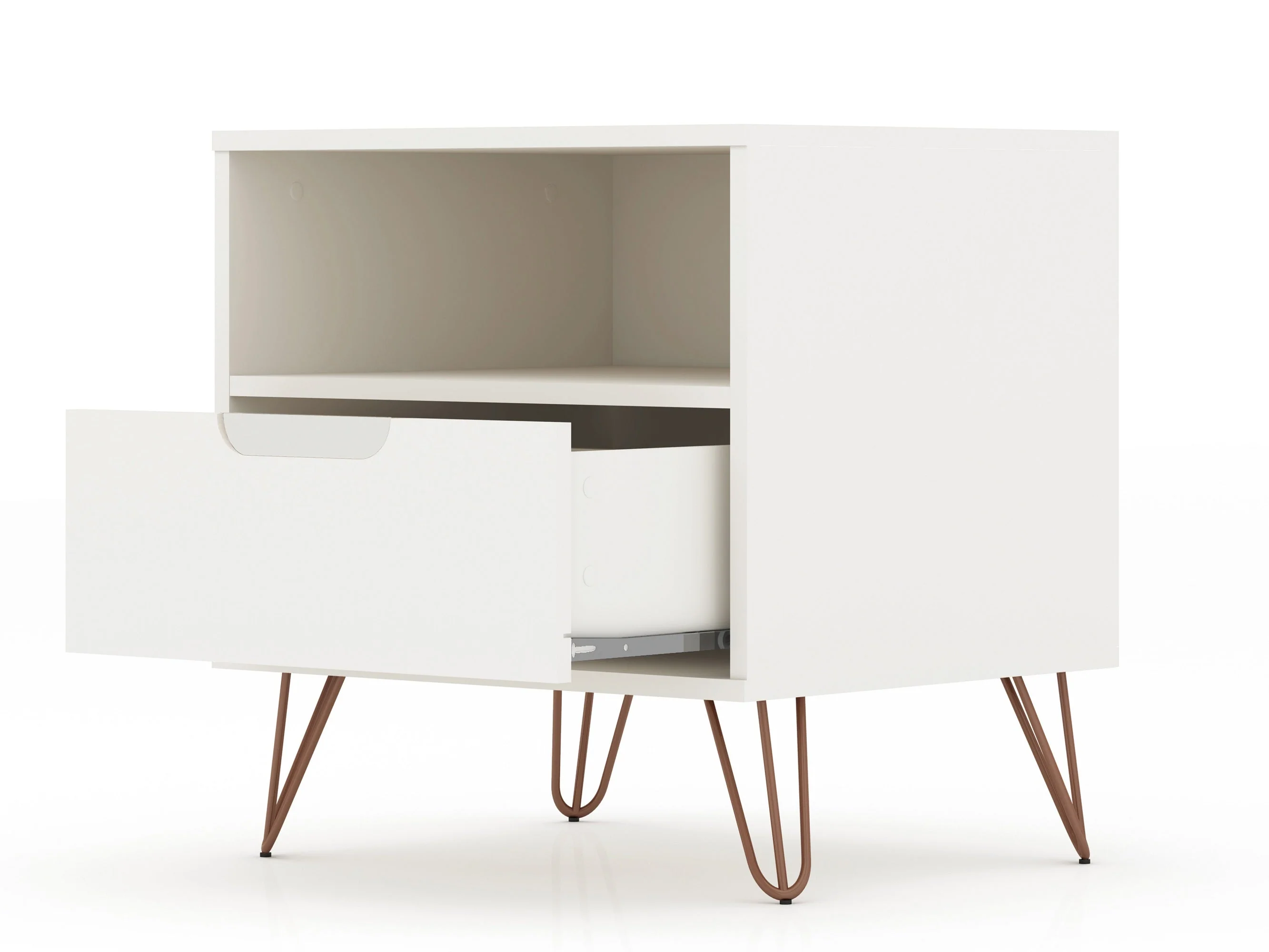 Rockefeller Nightstand 1.0 in White (set of 2) - Image 5