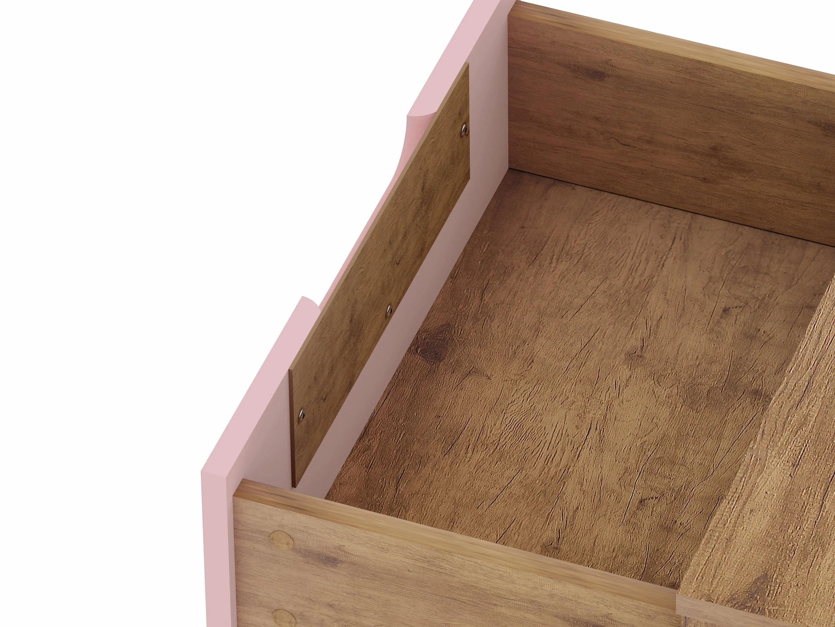 Rockefeller Nightstand 2.0 in Nature and Rose Pink (set of 2) - Image 7