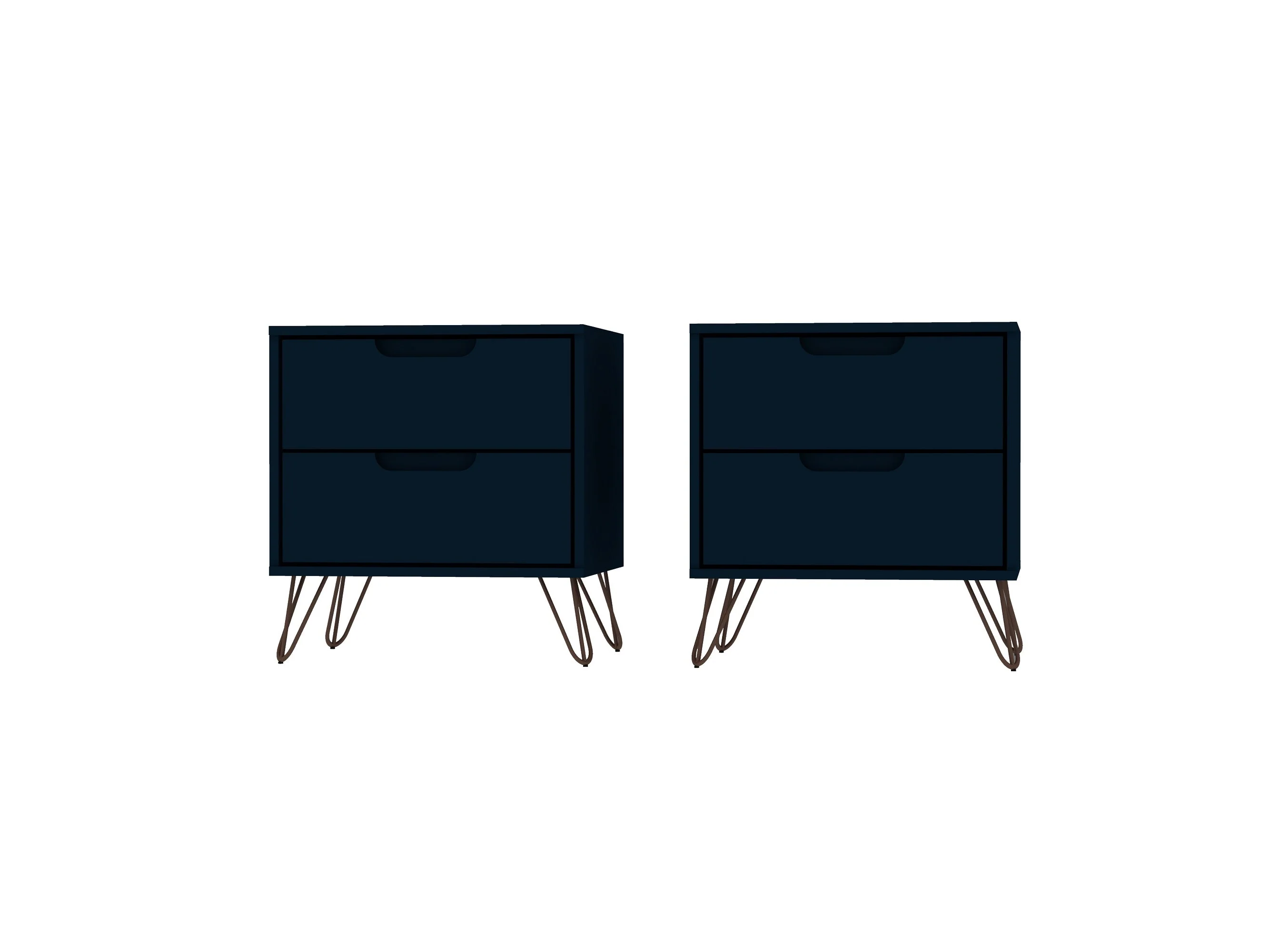 Rockefeller Nightstand 2.0 in Tatiana Midnight Blue (set of 2)