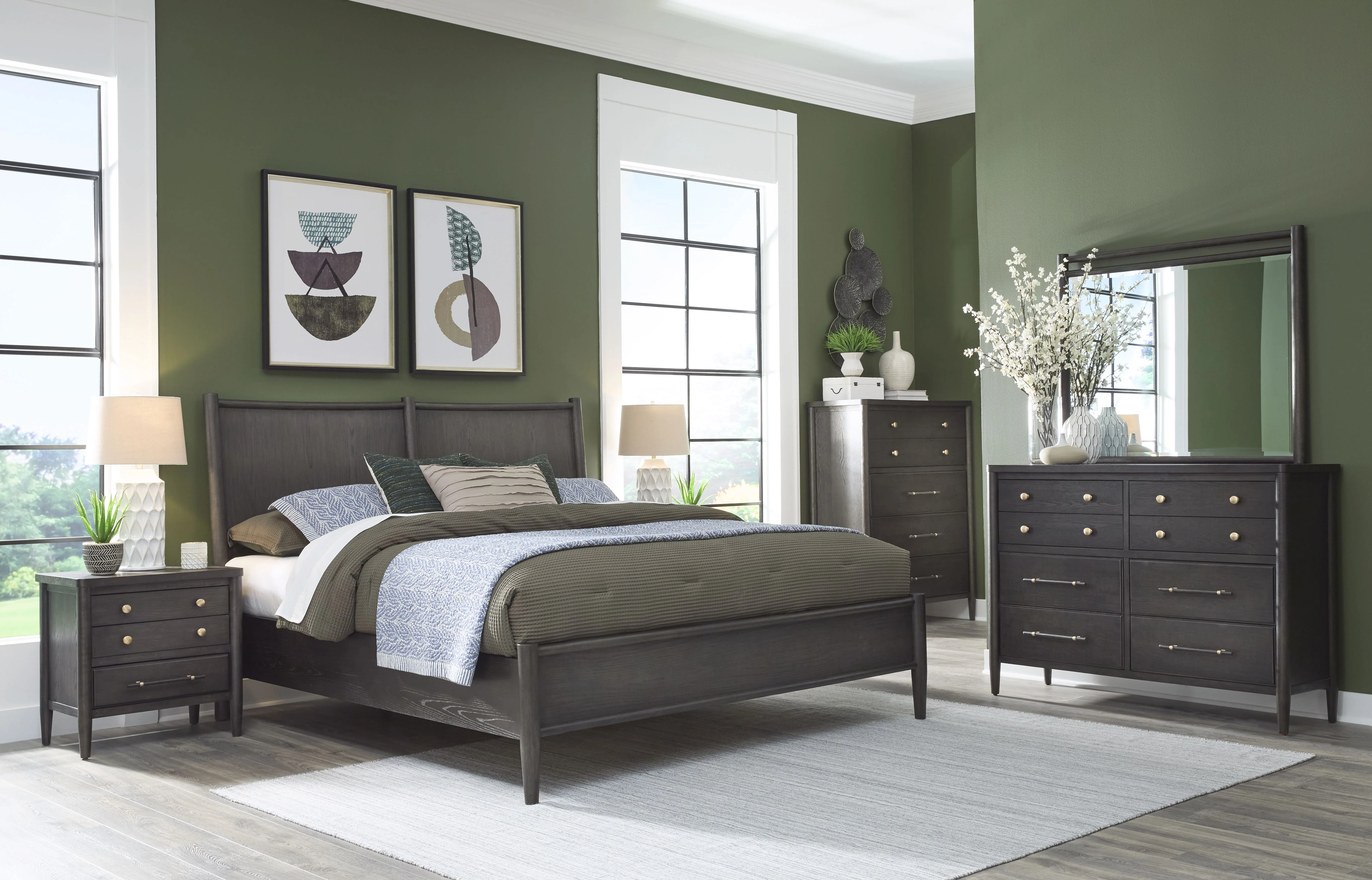 Rockport Eight Drawer Oak Wood Dresser in Yin - Image 3