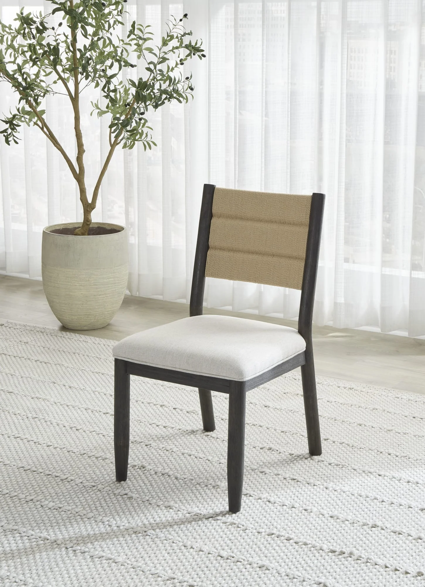 Rockport Yin Danish Cord Dining Chair (Set of 2) - Image 2