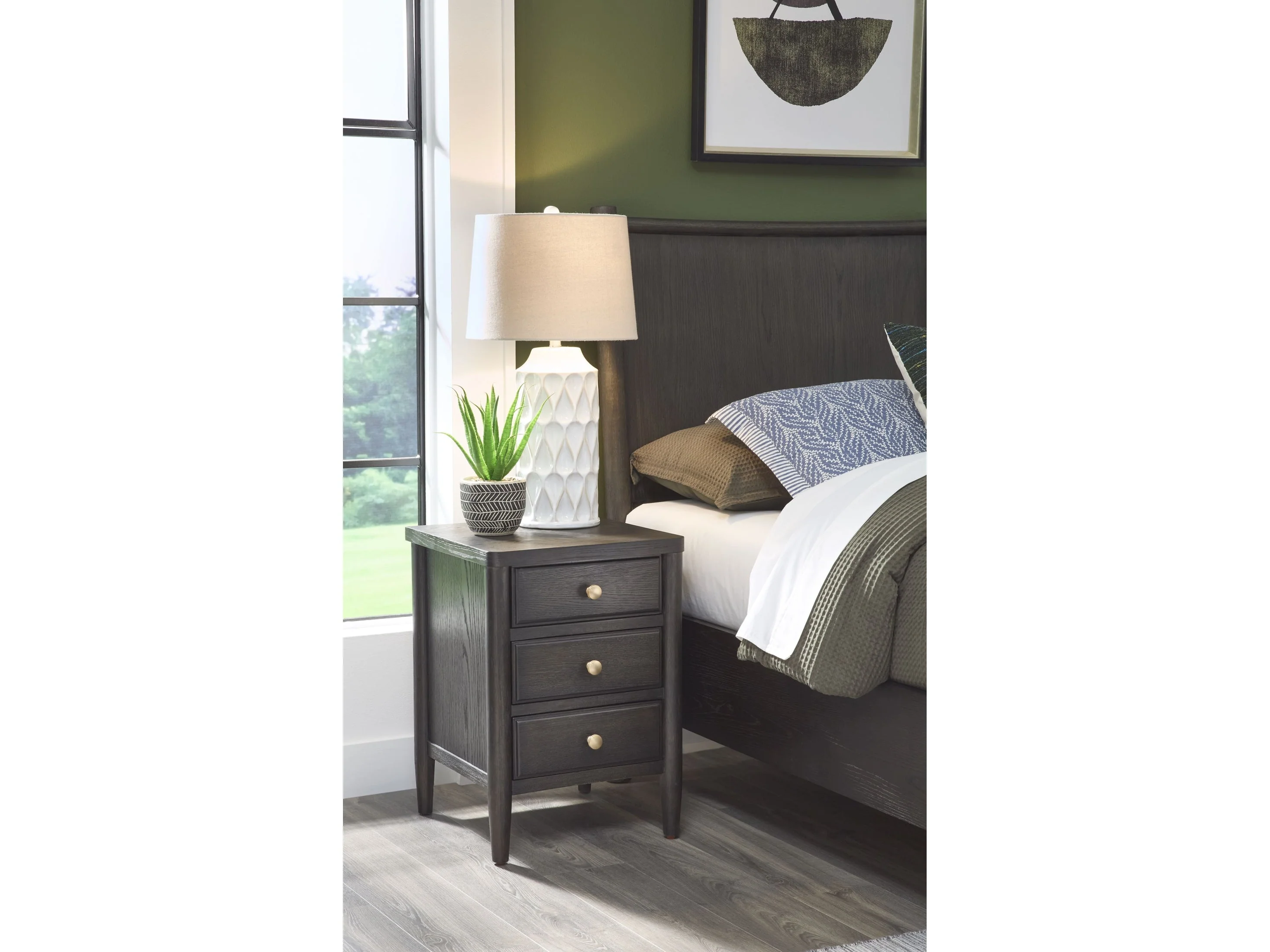 Rockport Yin Three Drawer Small Nightstand