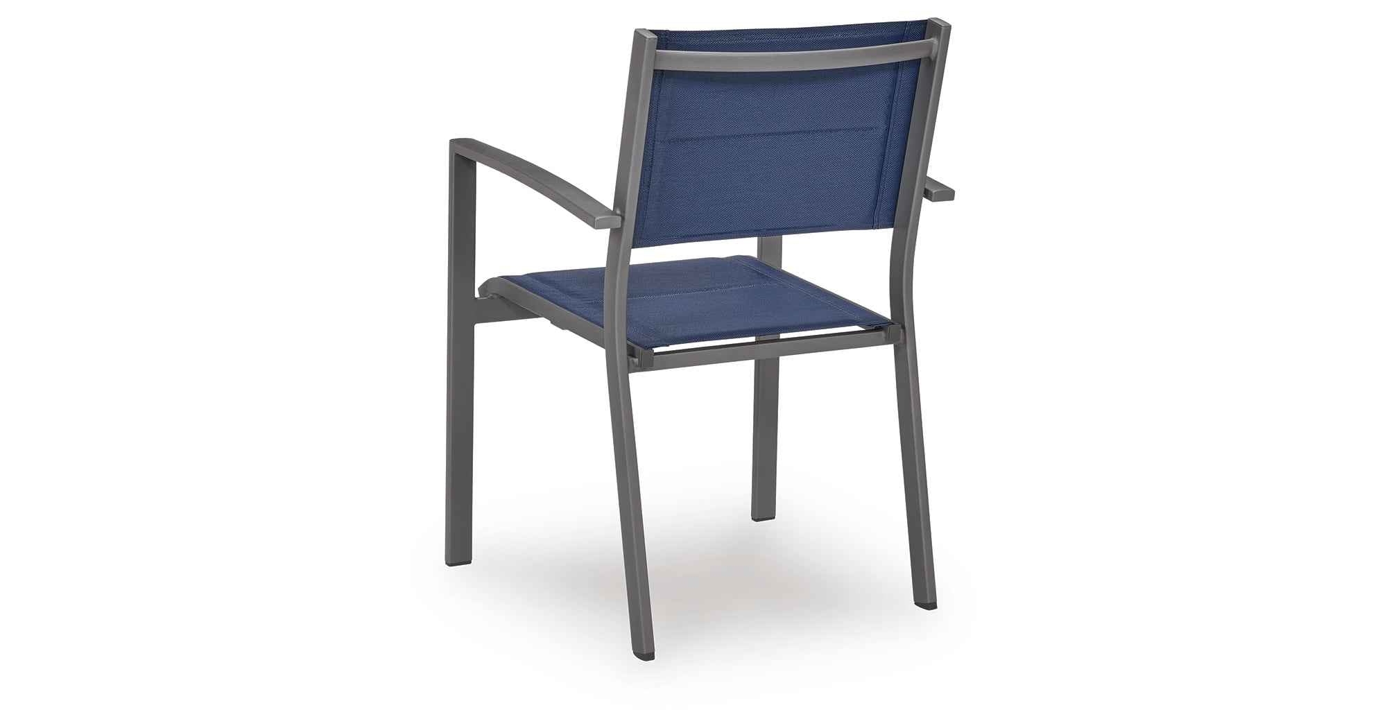 Rocky Creek Blue/Gray Outdoor Sling Arm Chair (Set of 4) - Image 8