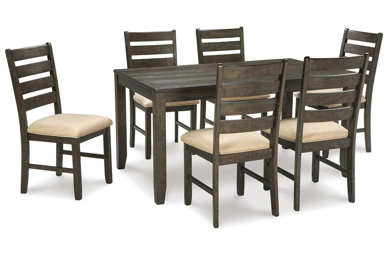 Rokane Brown Dining Table and 6 Chairs - Image 4