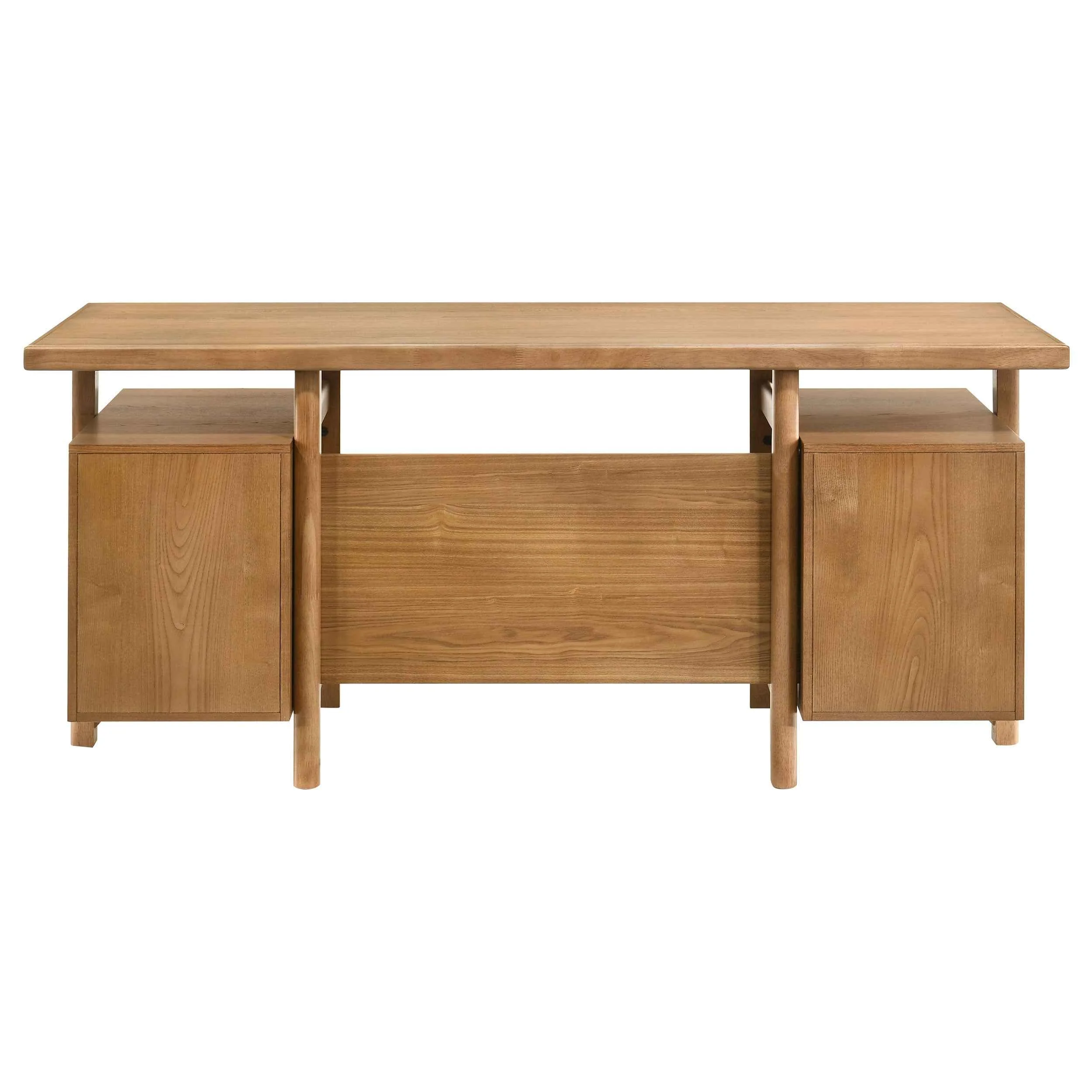 Roldan Light Ash 69-inch 4-drawer Computer Desk with File Drawer - Image 9
