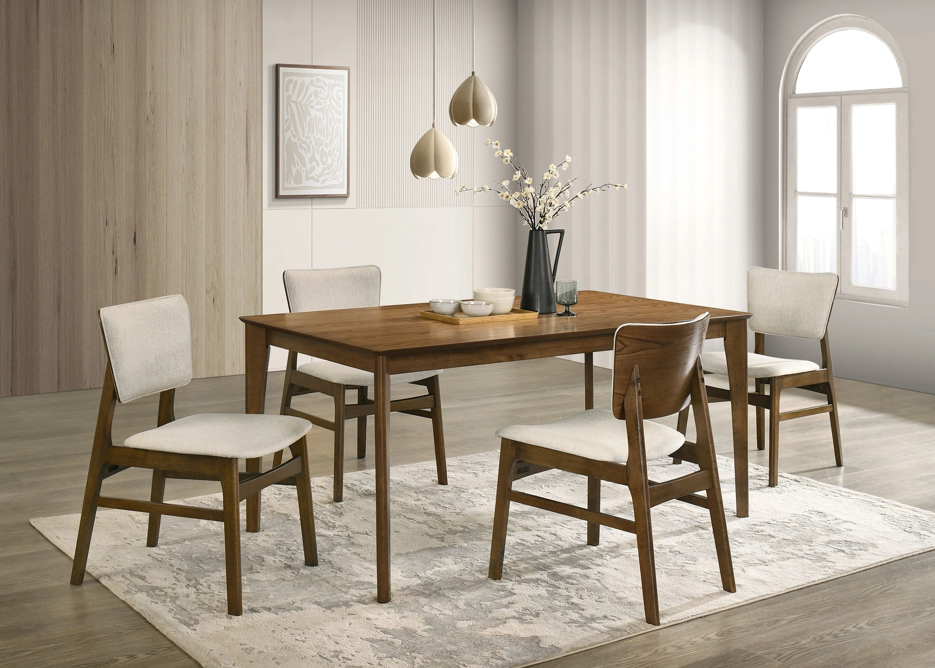 Rolstan Beige/Brown Dining Set - Image 2