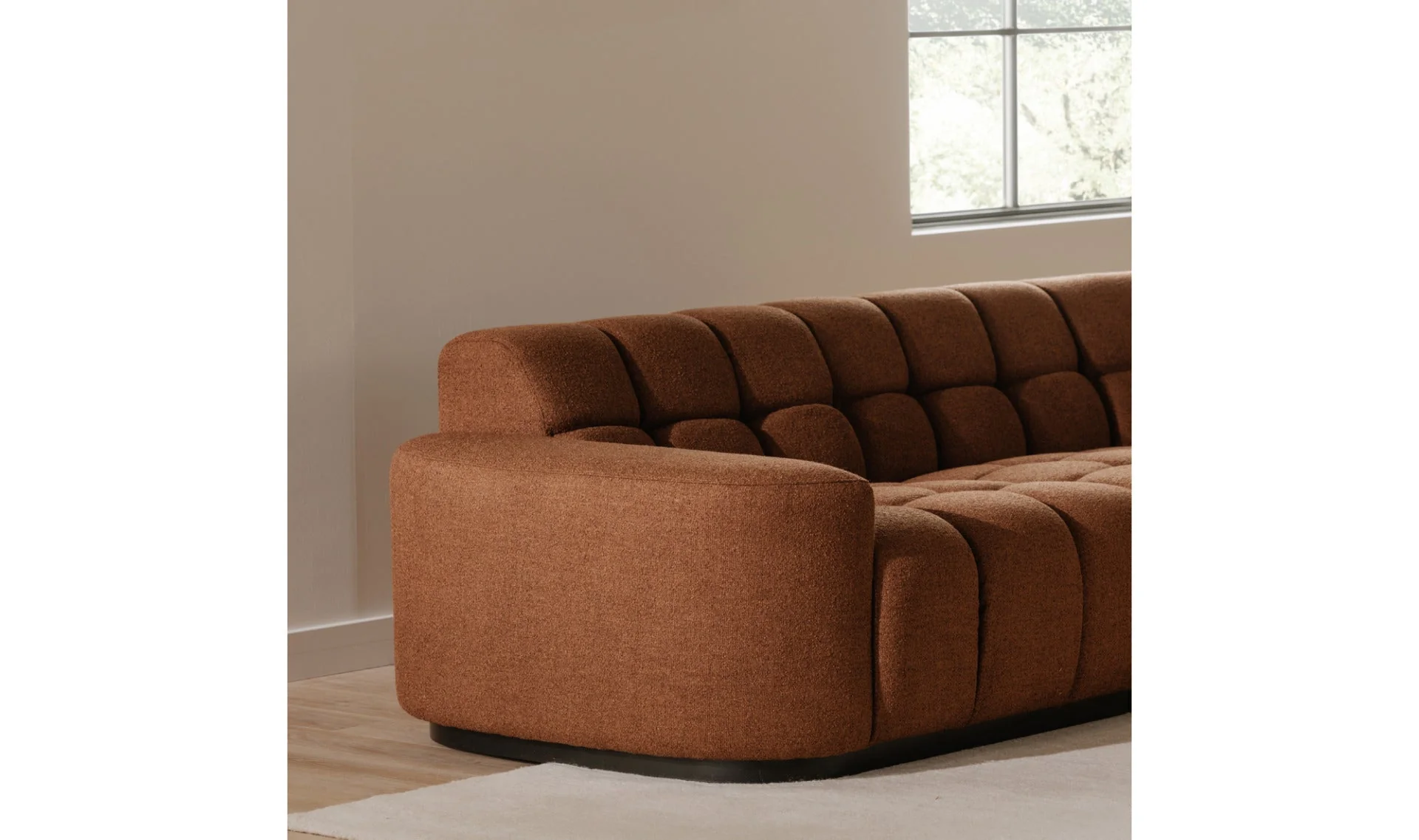 Roman L-Shaped Sectional Rust - Image 11