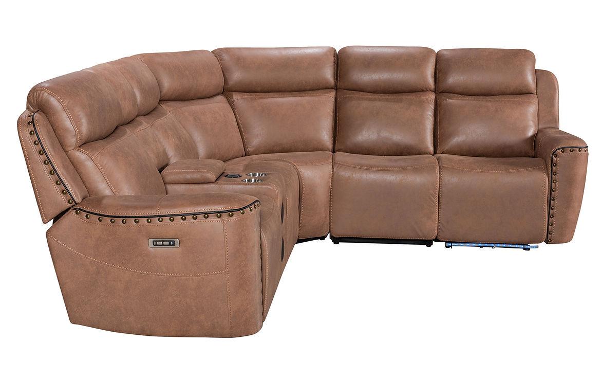 Romi Brown Power Reclining Sectional [Special Price] - Image 3