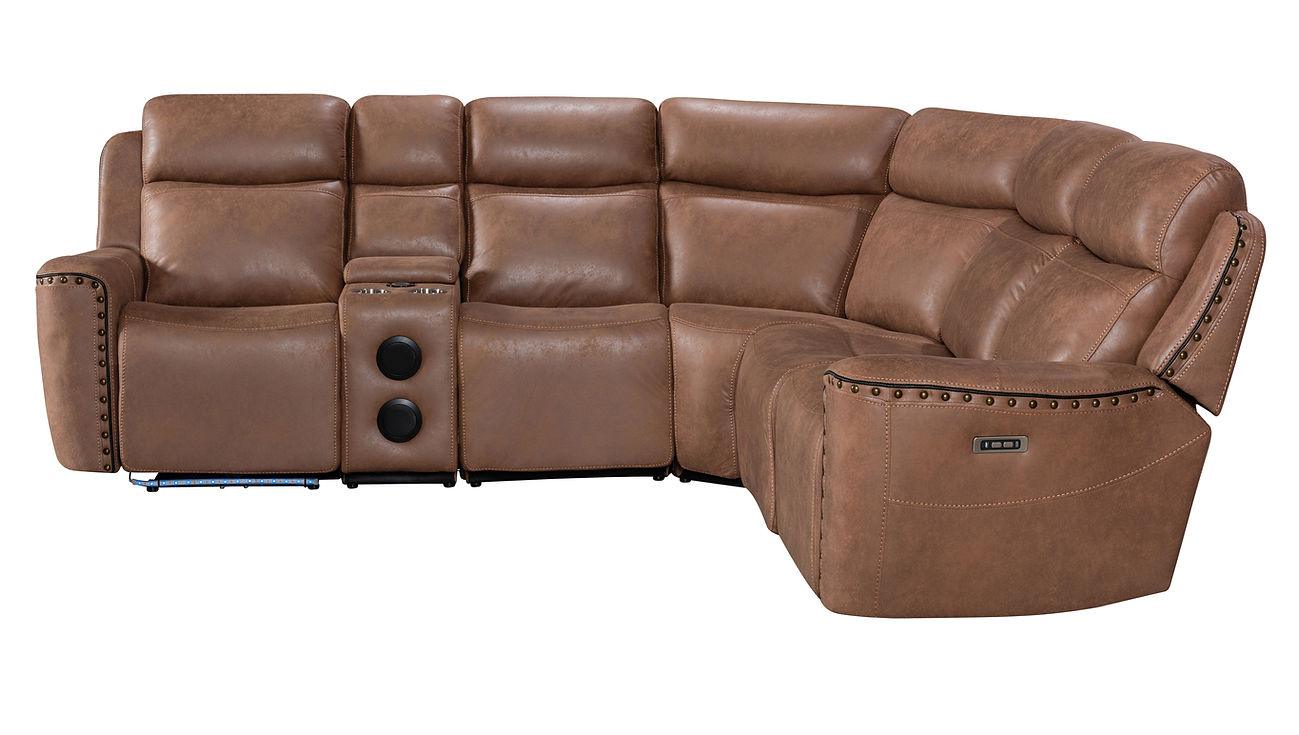 Romi Brown Power Reclining Sectional [Special Price] - Image 5