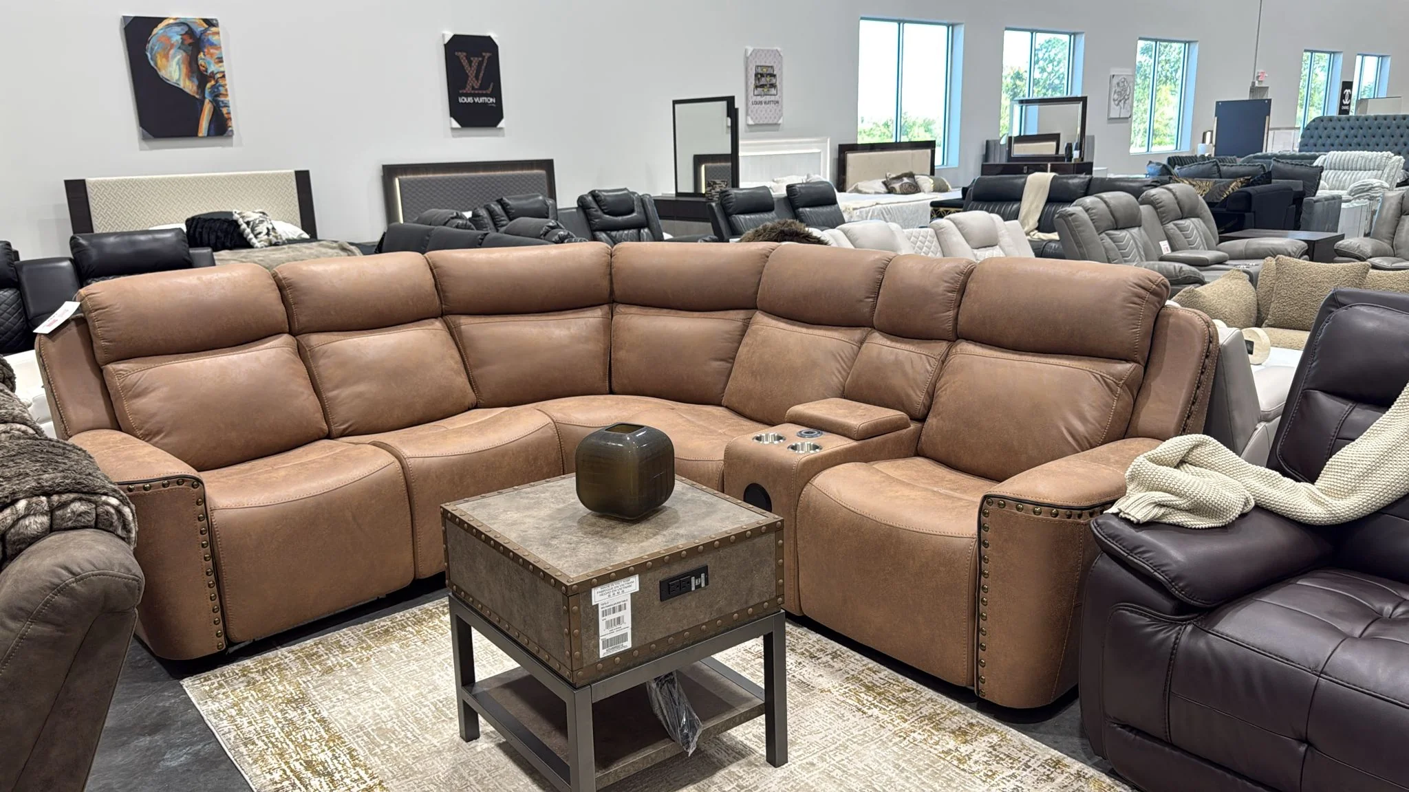 Romi Brown Power Reclining Sectional [Special Price] - Image 7