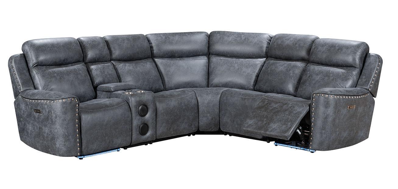 Romi Grey Power Reclining Sectional [Special Price] - Image 3