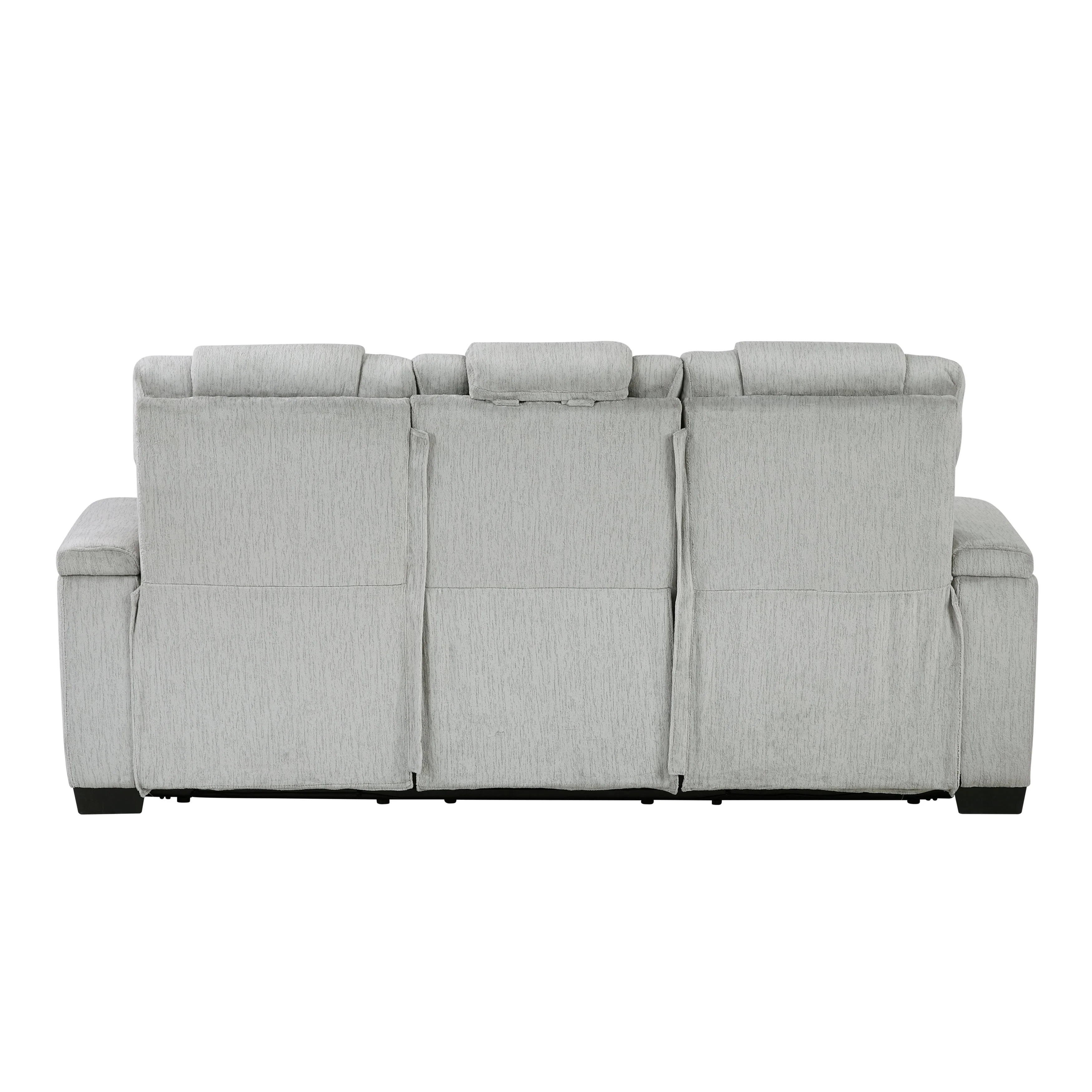 Ronan Light Gray Double Reclining Living Room Set - Image 8