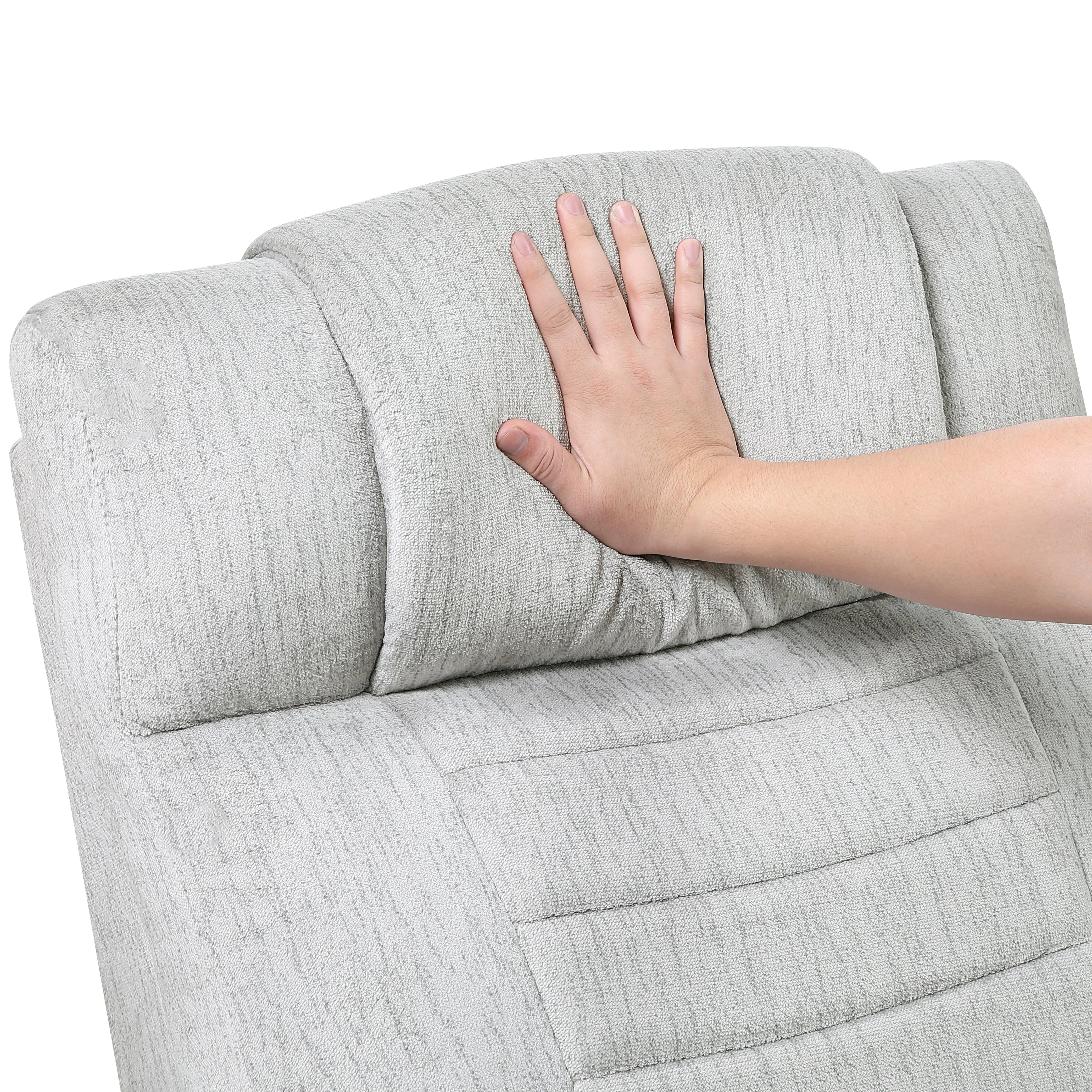 Ronan Light Gray Double Reclining Sofa - Image 23