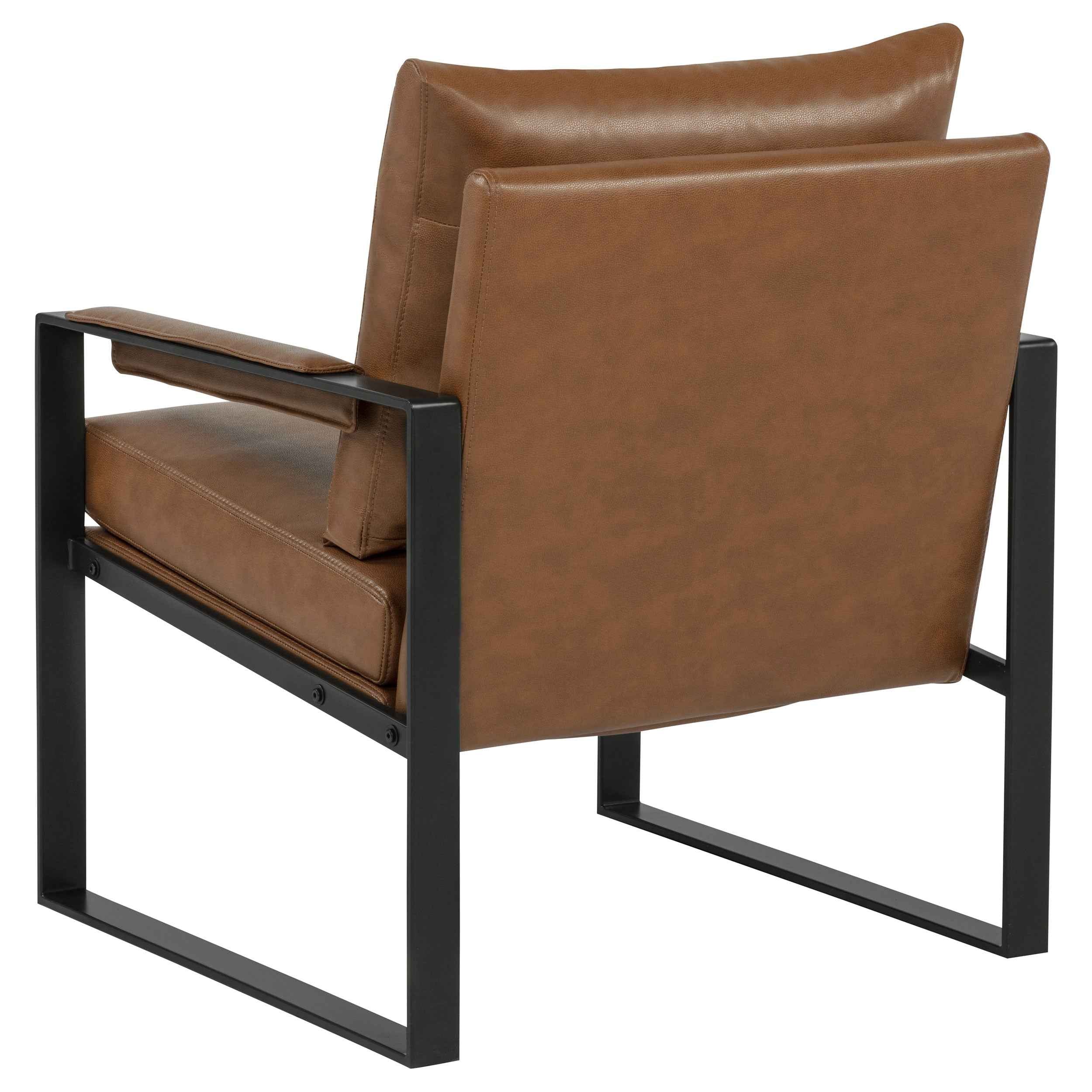 Rosalind Brown Upholstered Track Arm Accent Chair - Image 6