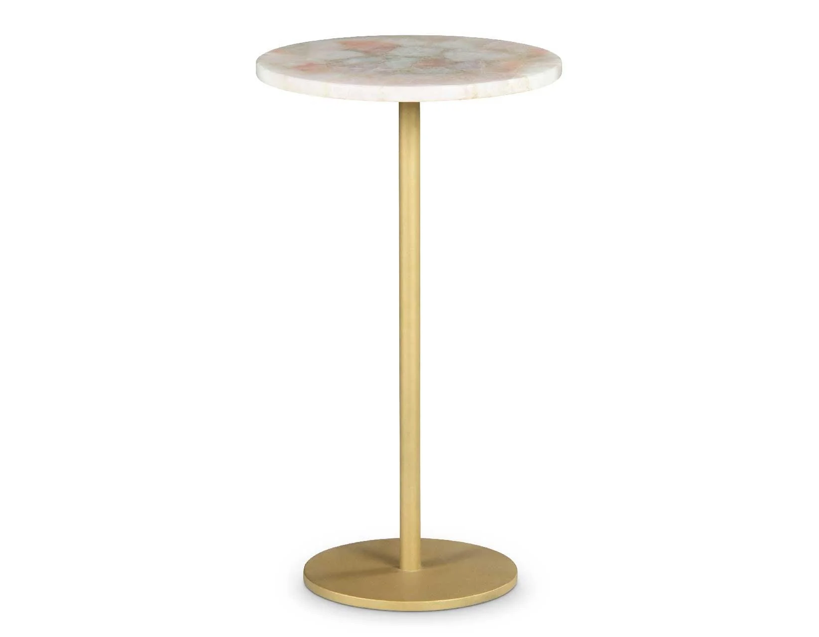 Rosie Rose Quartz Top Chairside End Table - Image 3