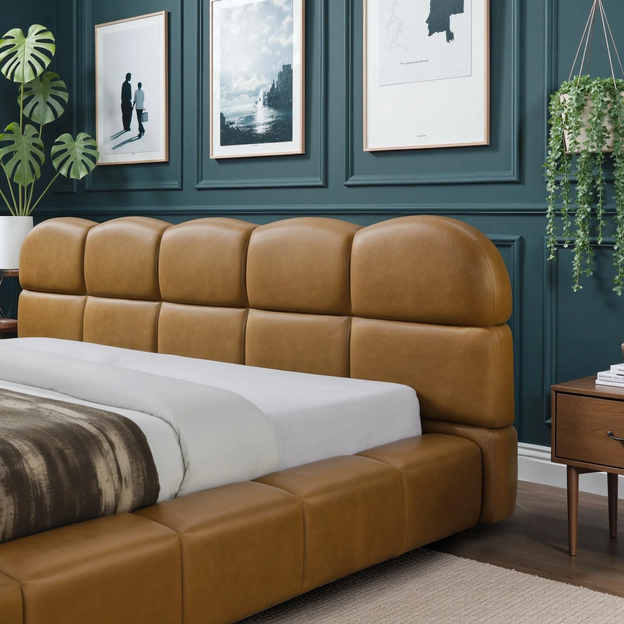 Roswell Luxurious King Size Platform Bed - Image 4