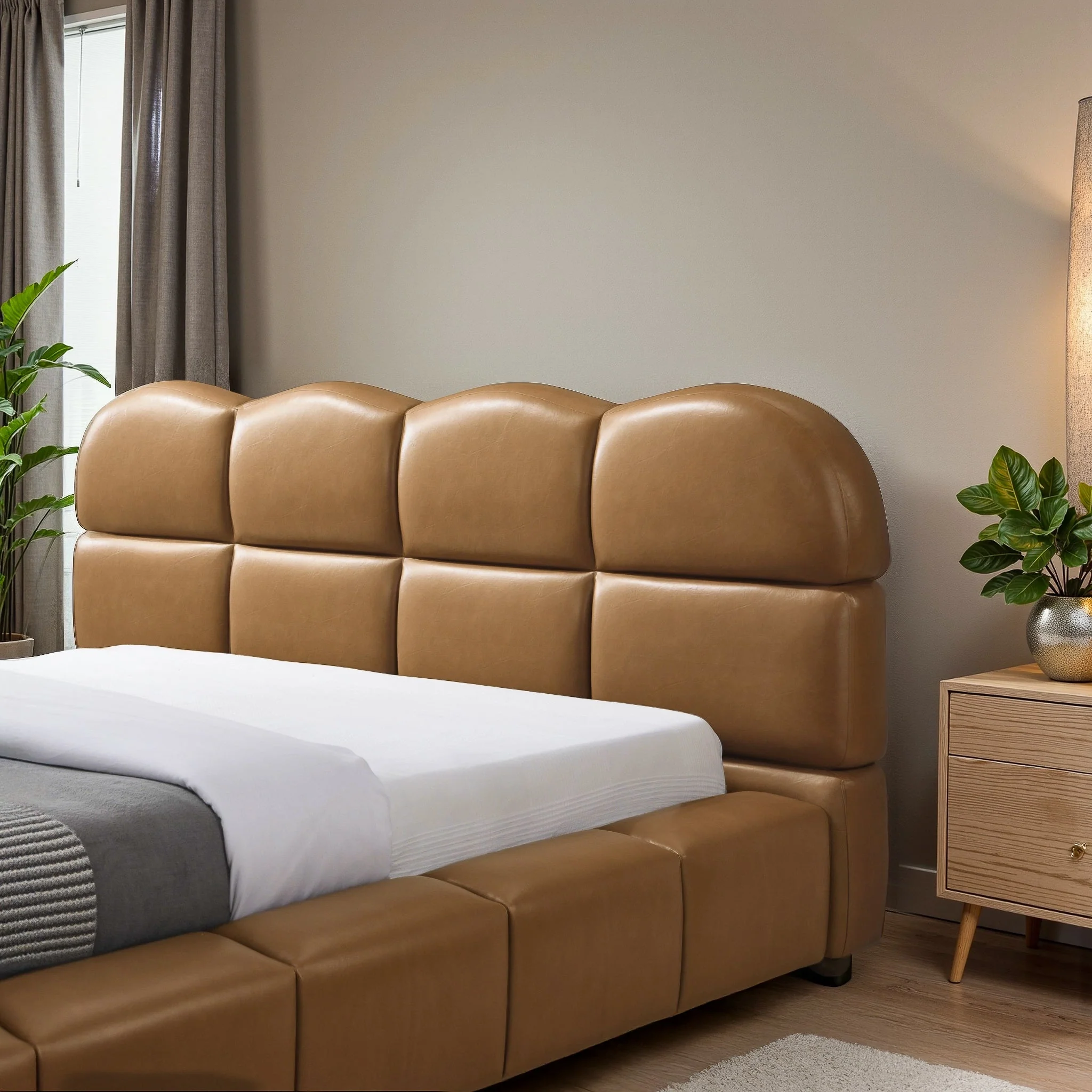 Roswell Luxurious Queen Size Platform Bed - Image 4