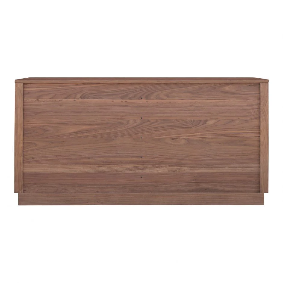 Round Off Dresser Walnut Brown - Image 5