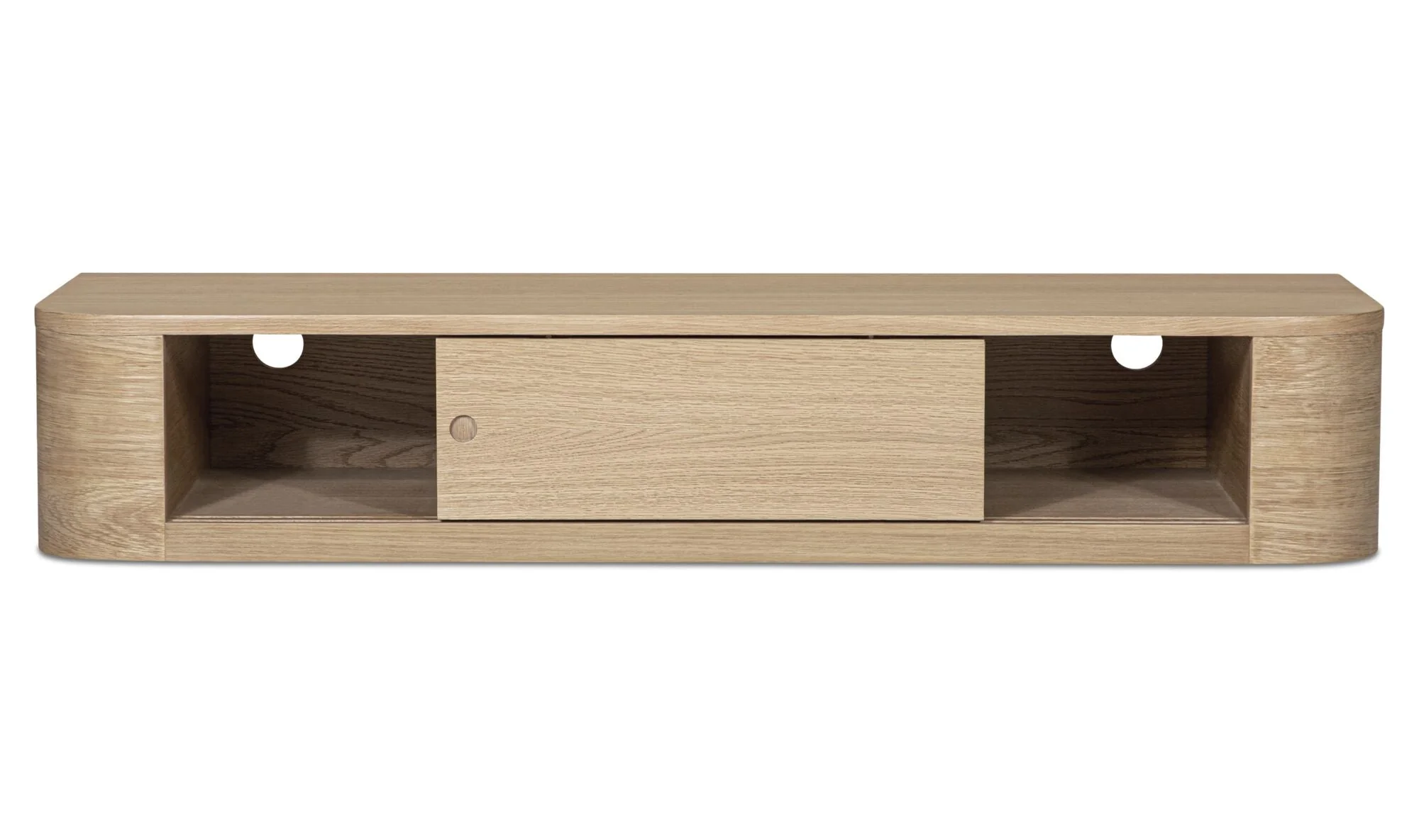 Round Off Floating Console Table Natural - Image 3