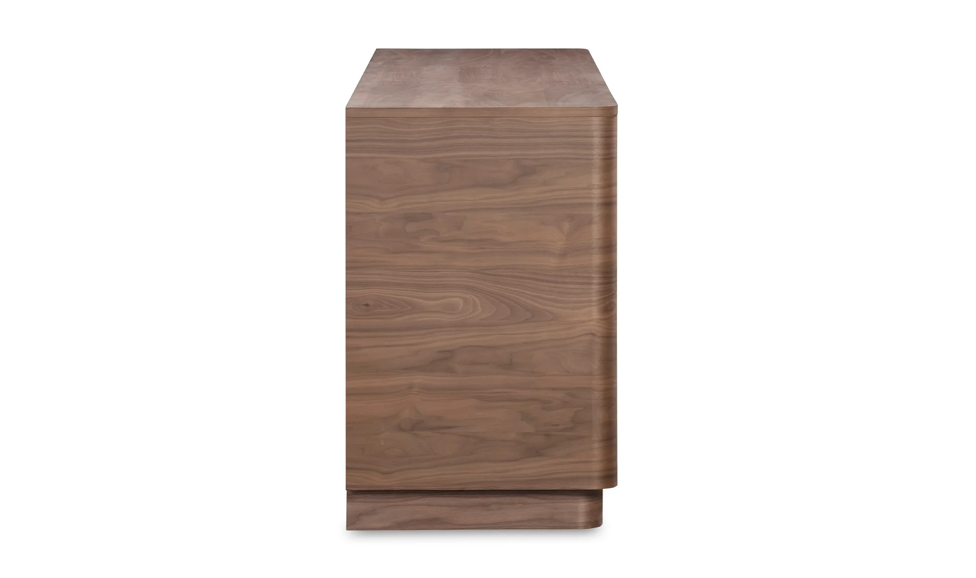 Round Off Sideboard Walnut Brown - Image 3